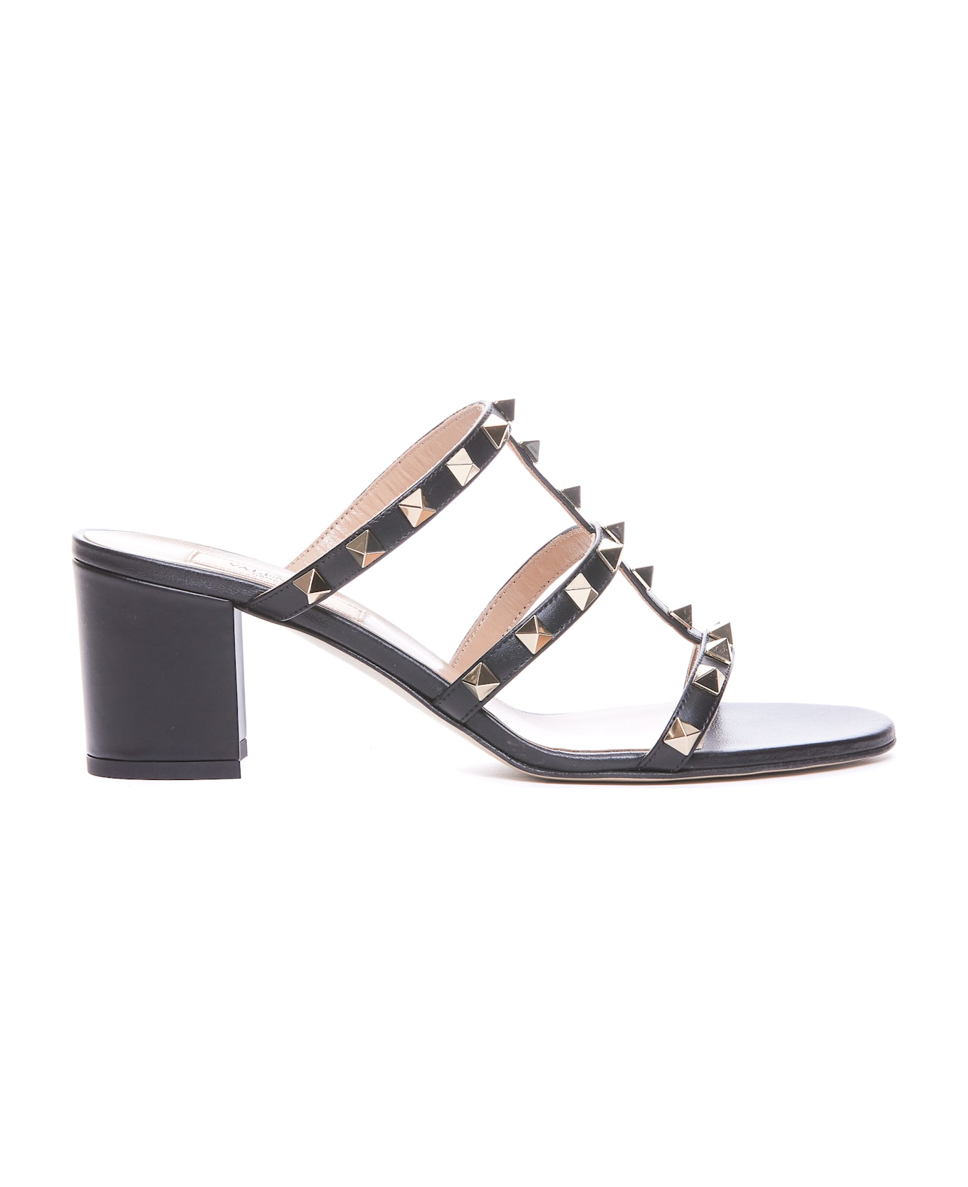 Valentino Garavani Rockstud Pump Sandals - Black