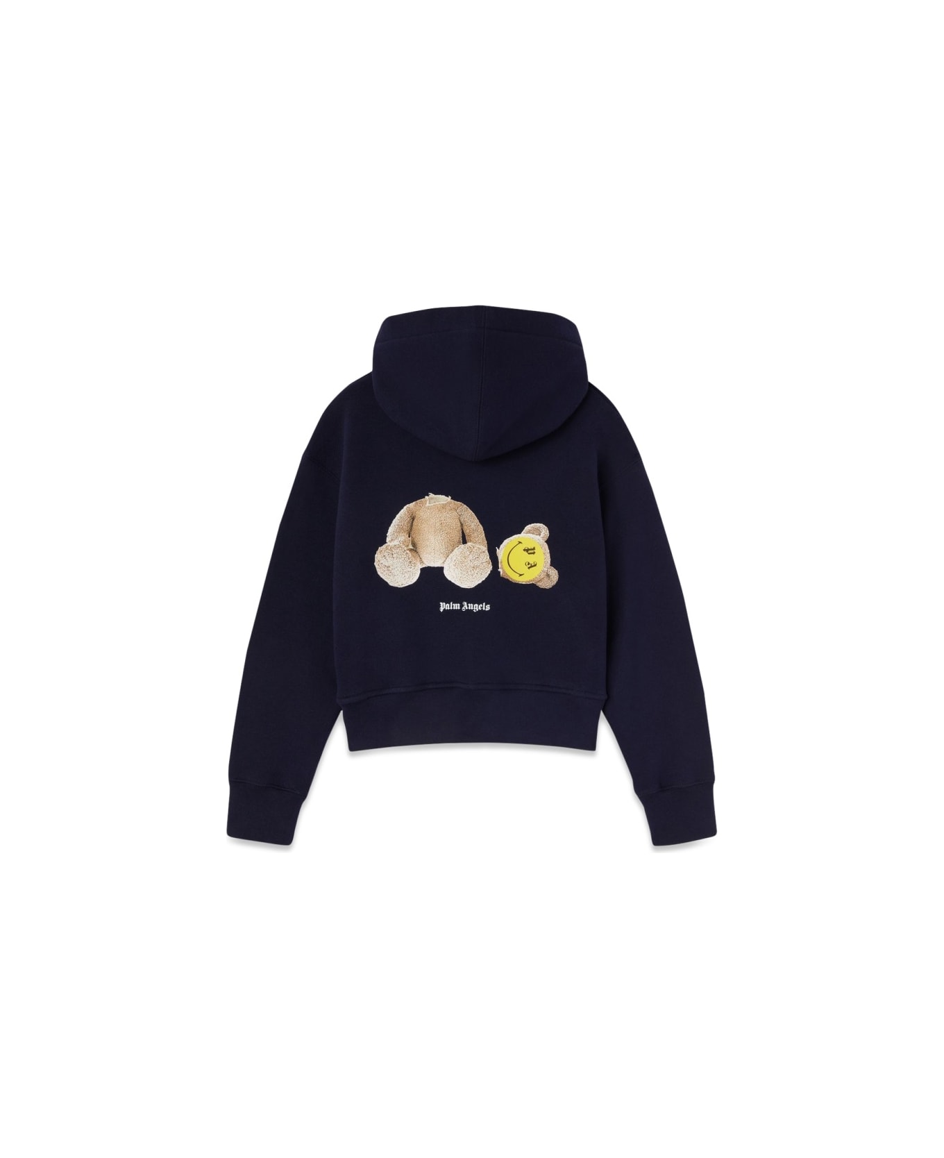 Palm Angels Zip Sweatshirt. - BLUE