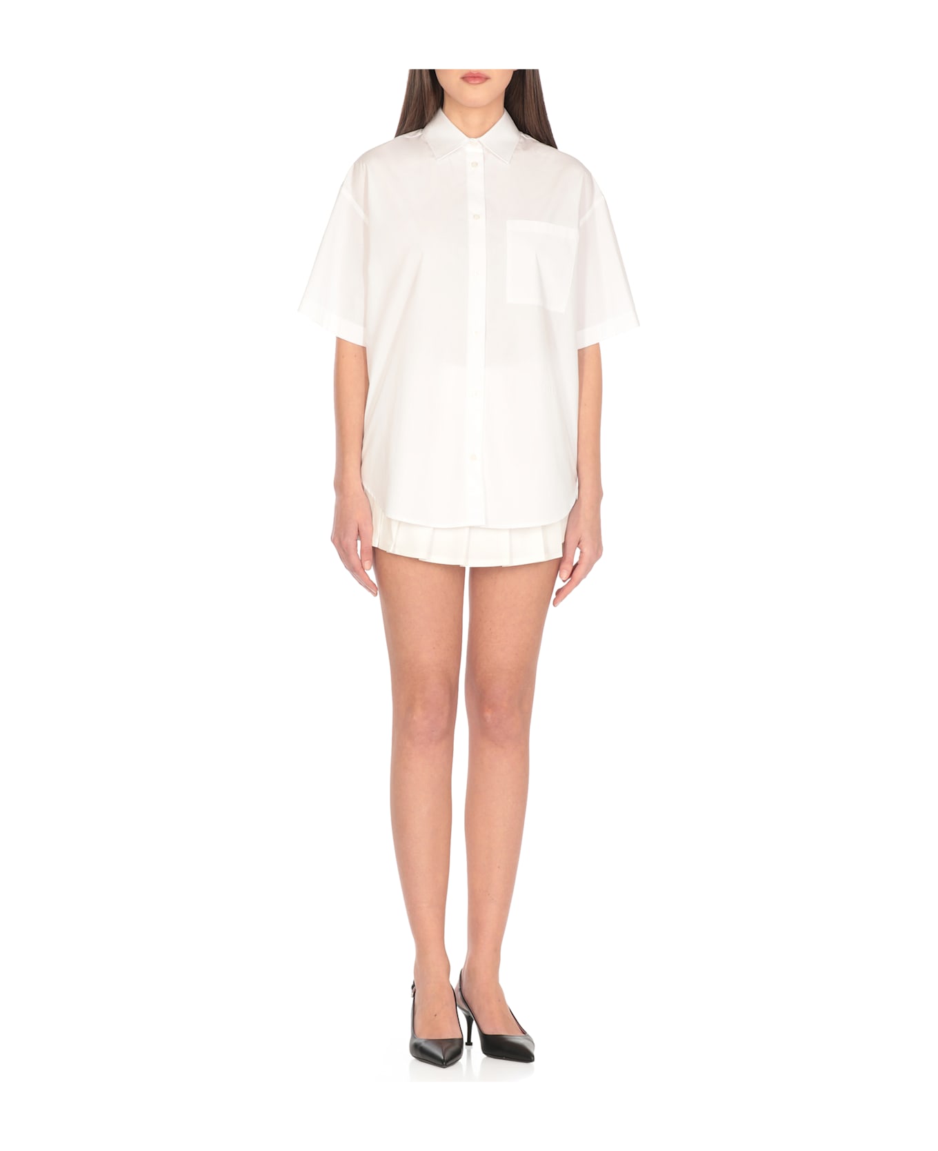 MSGM Cotton Shirt - White