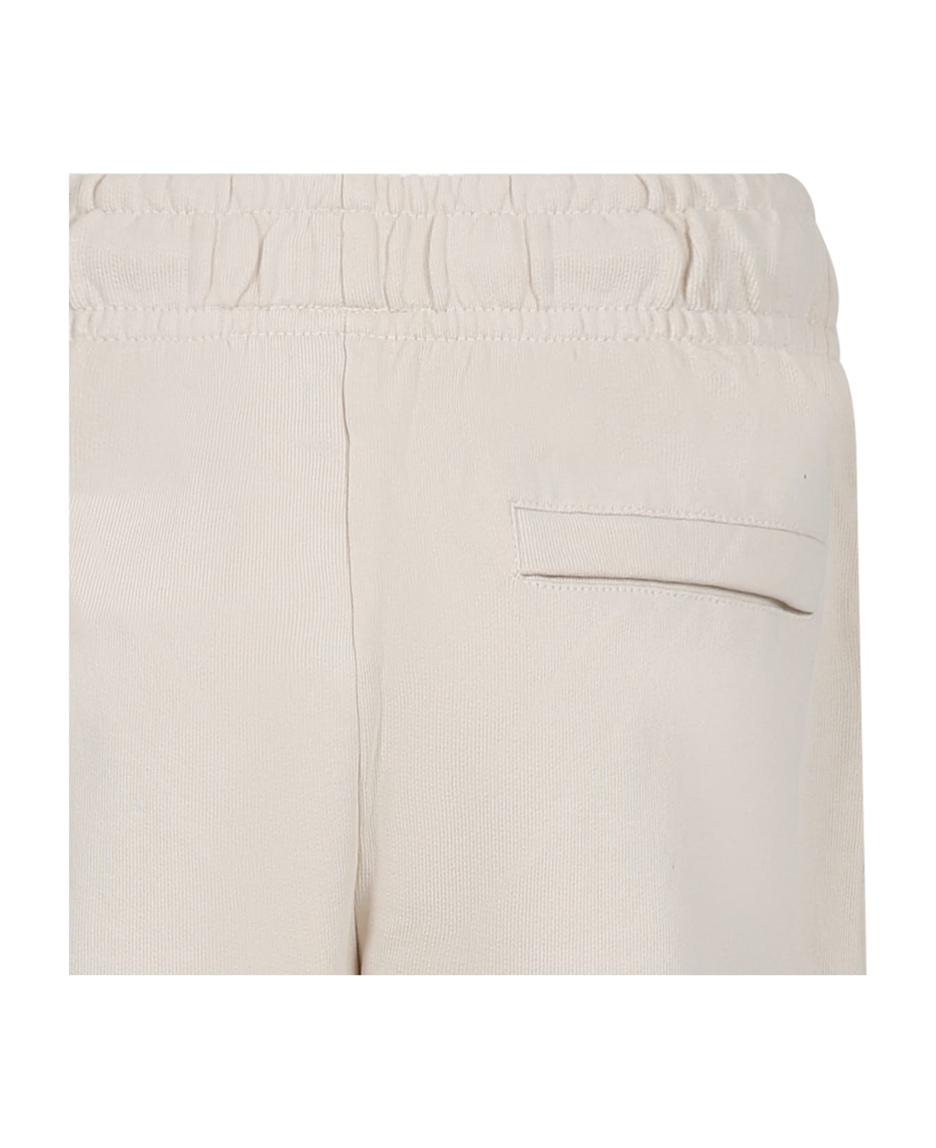 Molo Ivory Trousers For Boys With Flame Print - White ボトムス
