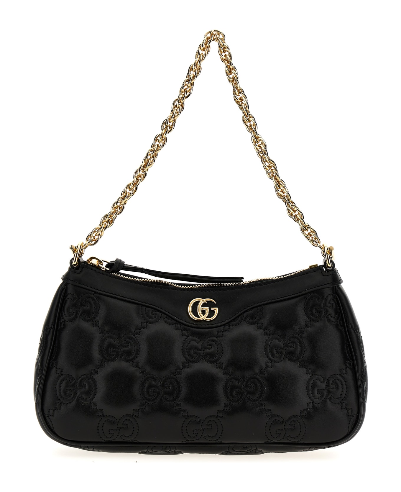 Gucci 'gg Matelassè' Shoulder Bag - Black