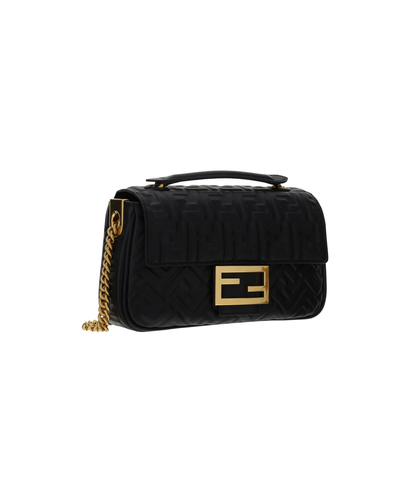 Fendi Baguette Shoulder Bag - Nero+ovibr