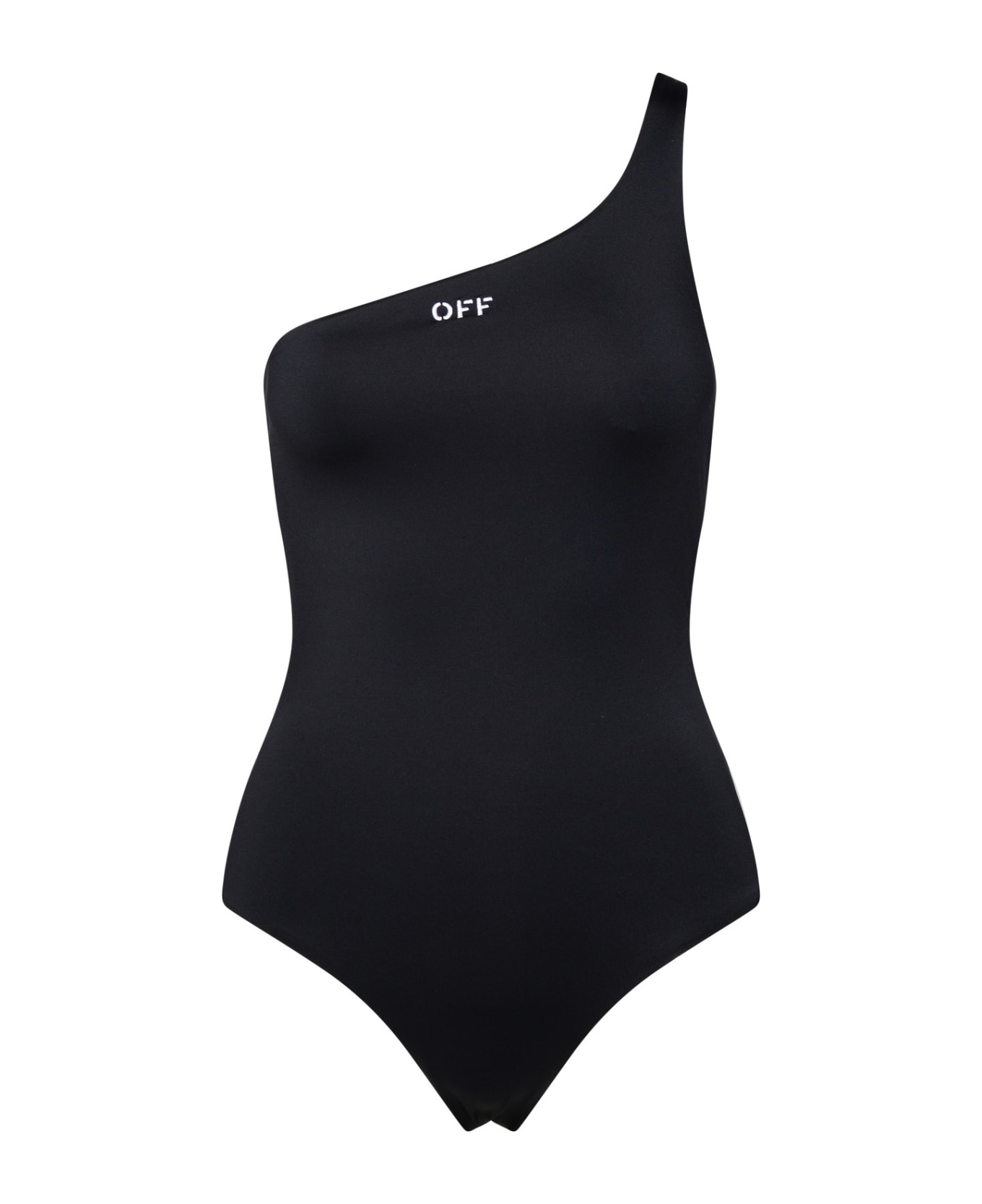 Off-White Black Polyamide Swimsuit - Black White