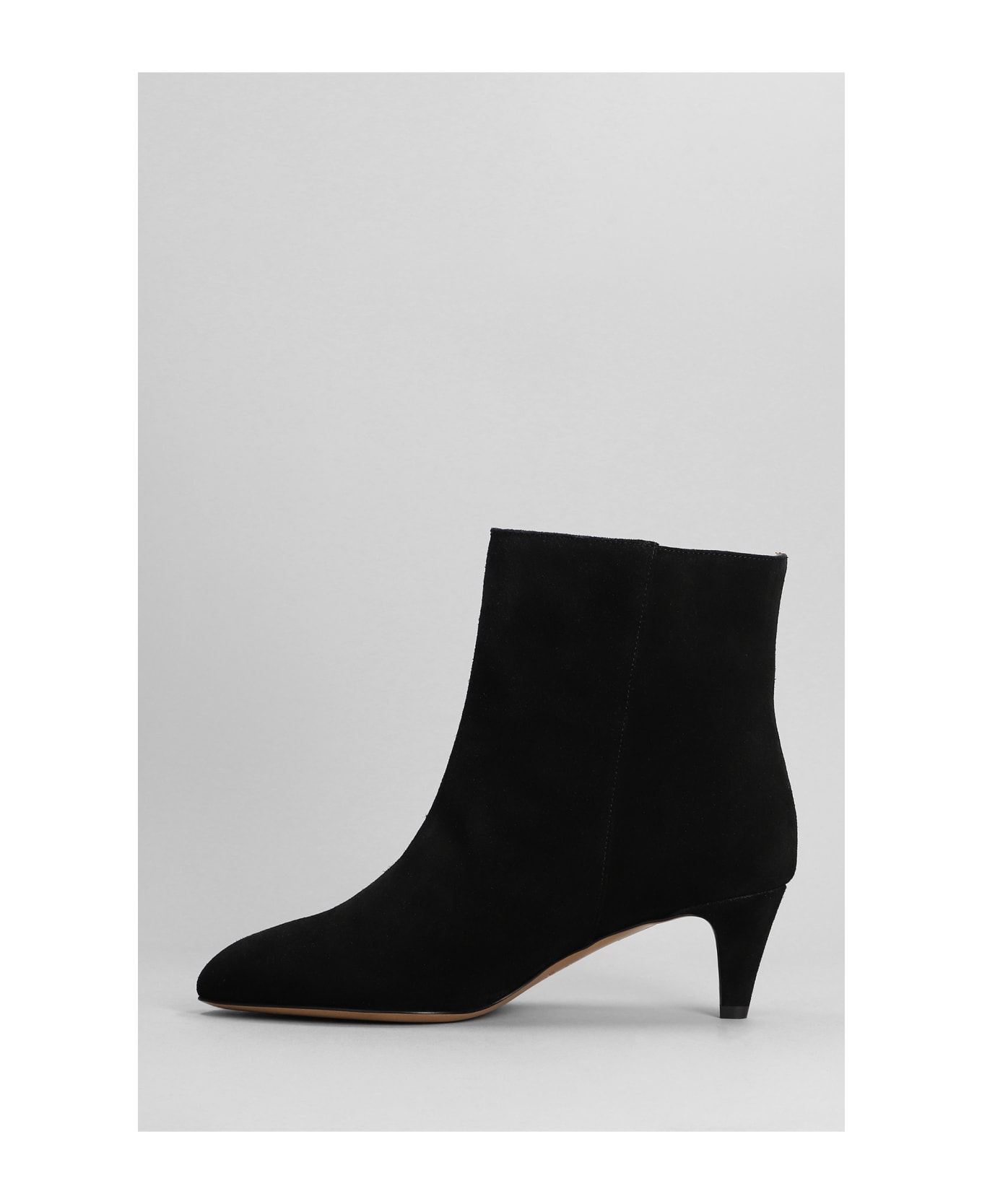 Isabel Marant Daxi Low Heels Ankle Boots In Black Suede - black ブーツ