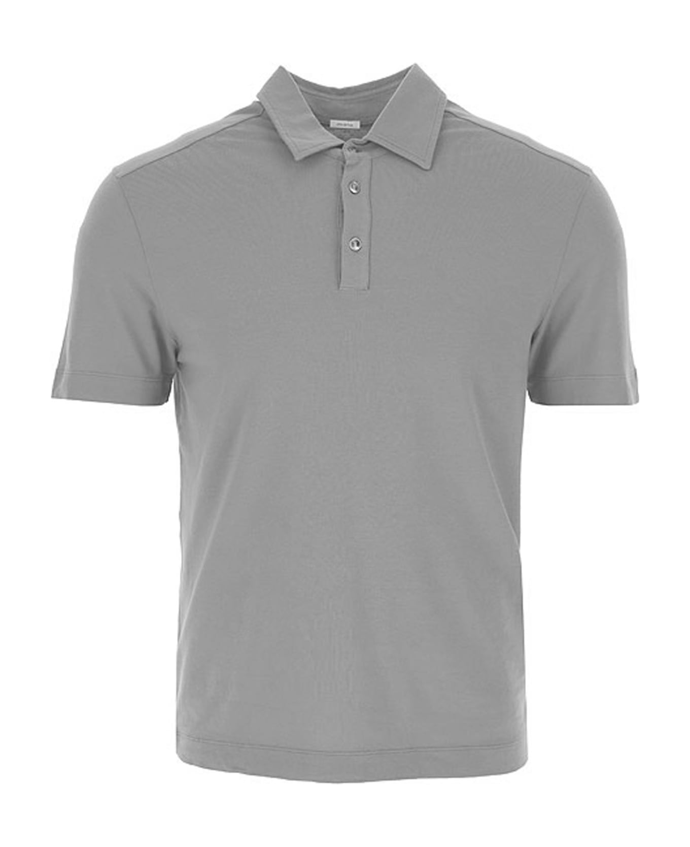 Malo Cotton Polo - Gray ポロシャツ