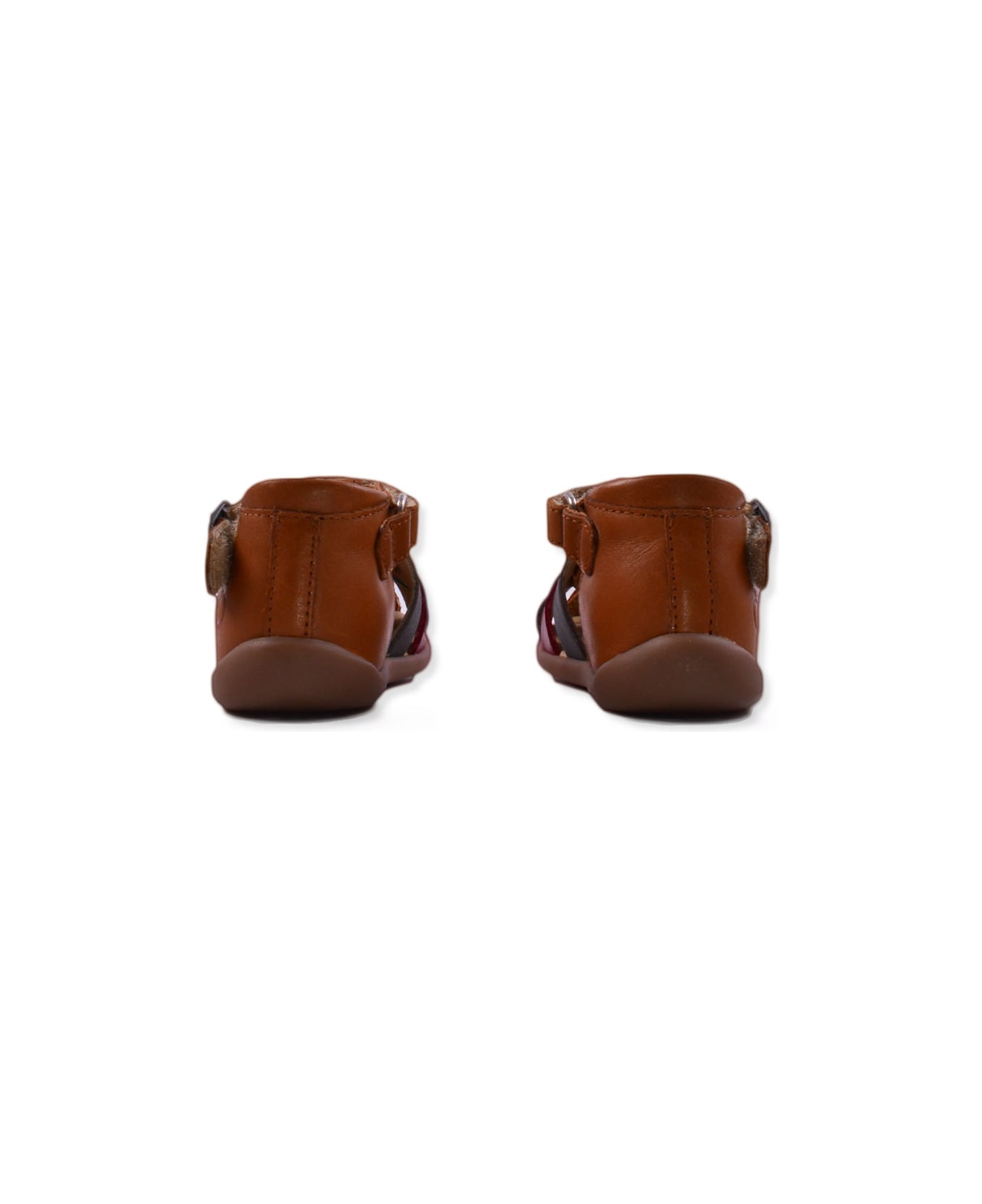 Pom d'Api Sandals In Colored Leather - Brown