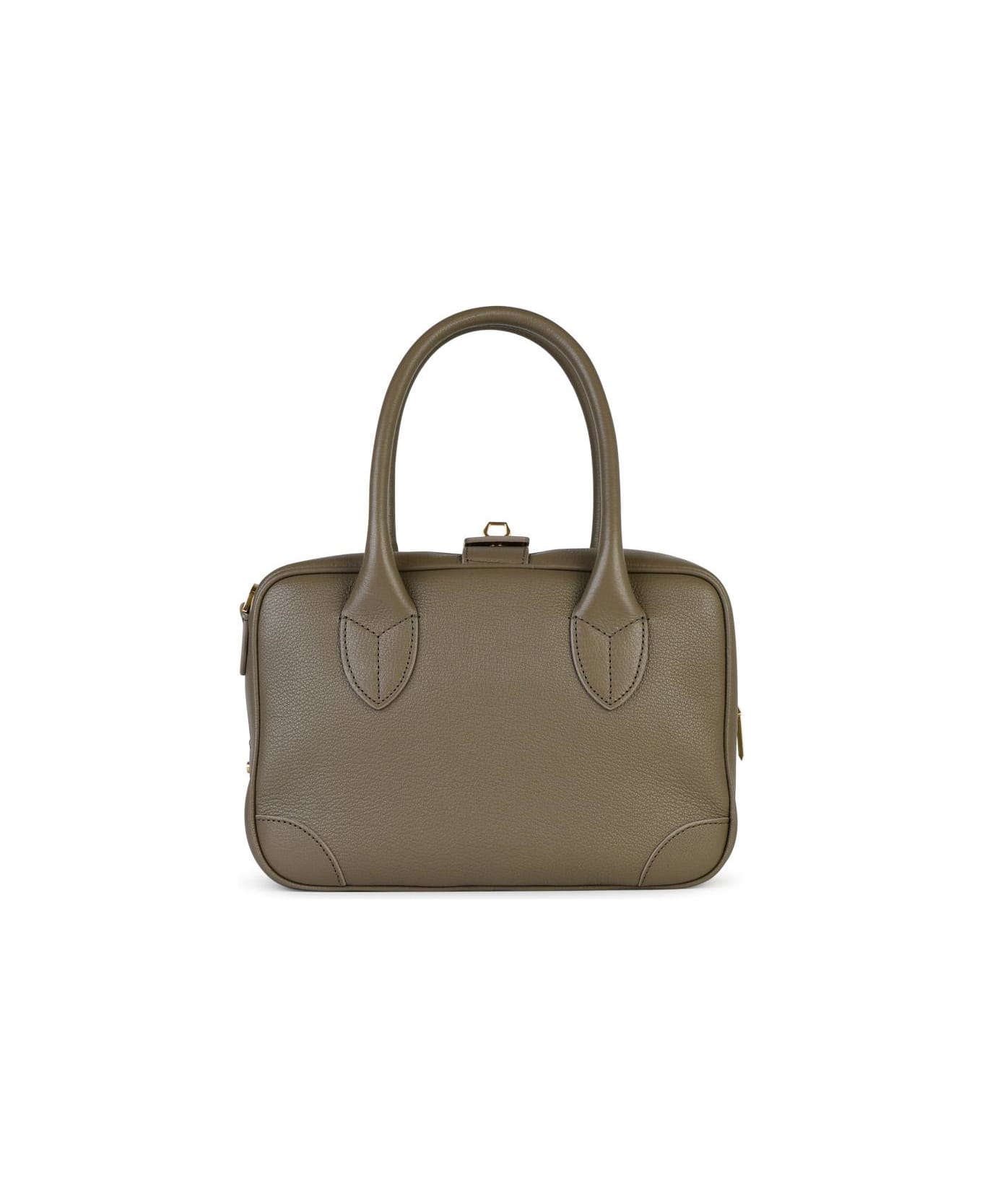 Golden Goose 
vita
 Beige Leather Top Case - Green