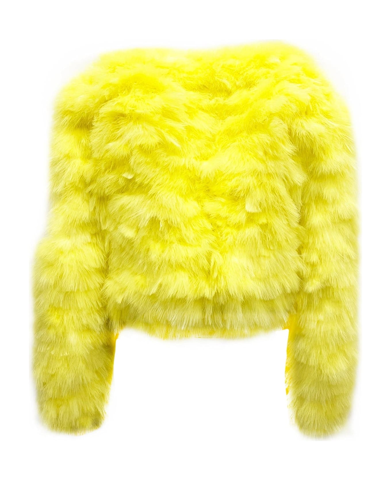Dsquared2 Feathers Bomber Jacket - Yellow