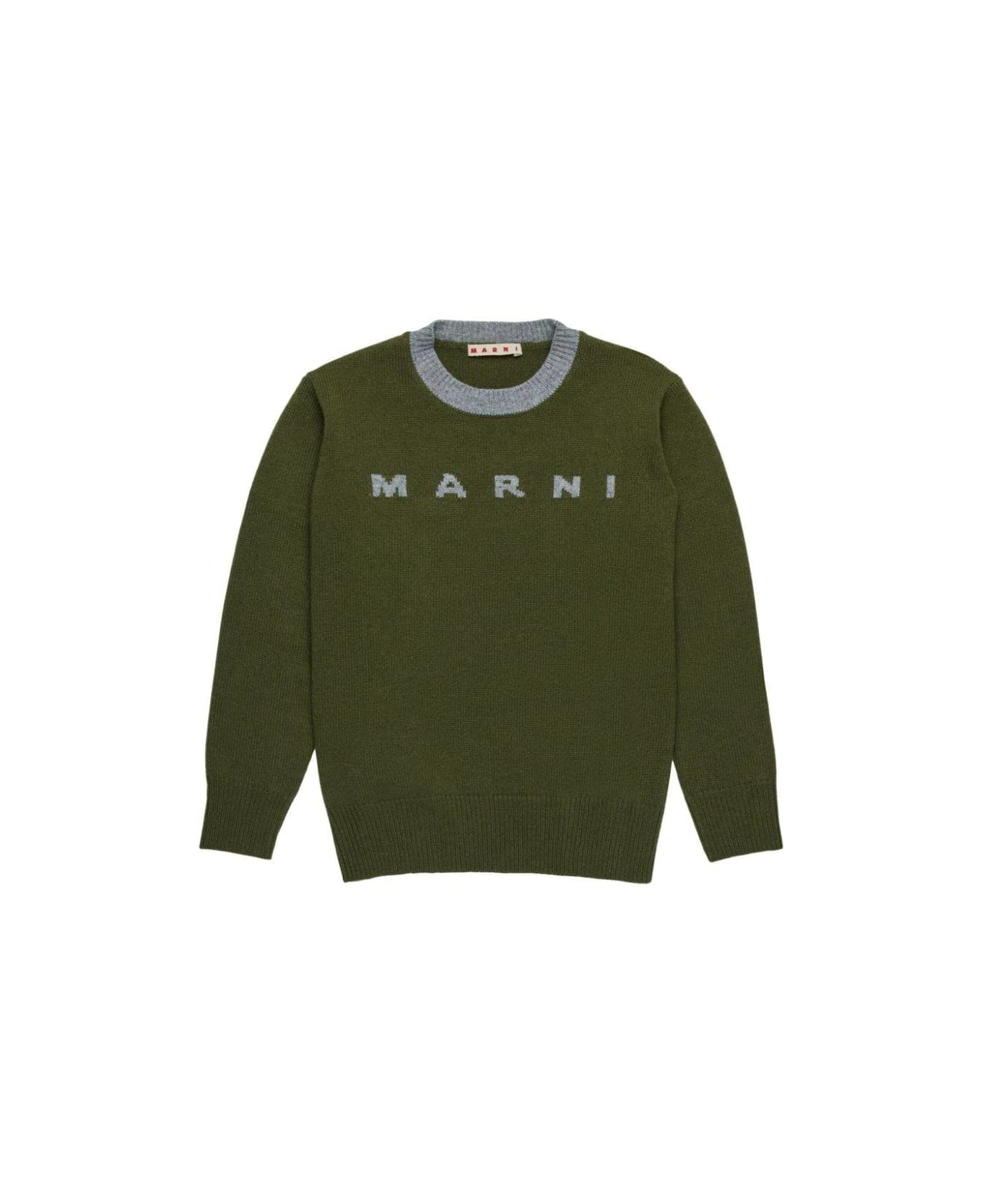 Marni Sweater With Logo - Green