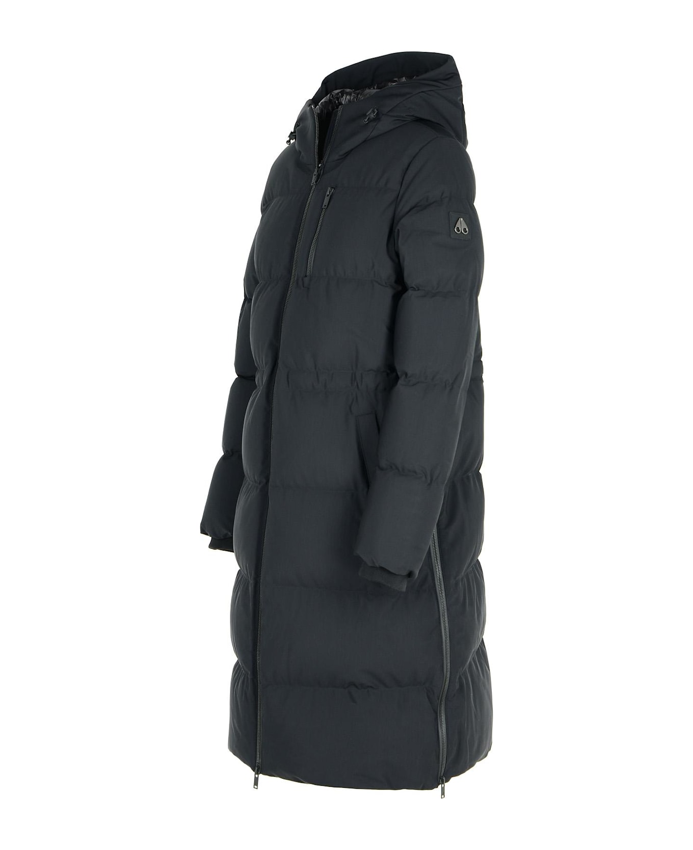 Moose Knuckles 
lenin
 Black Nylon Blend Parka - Black