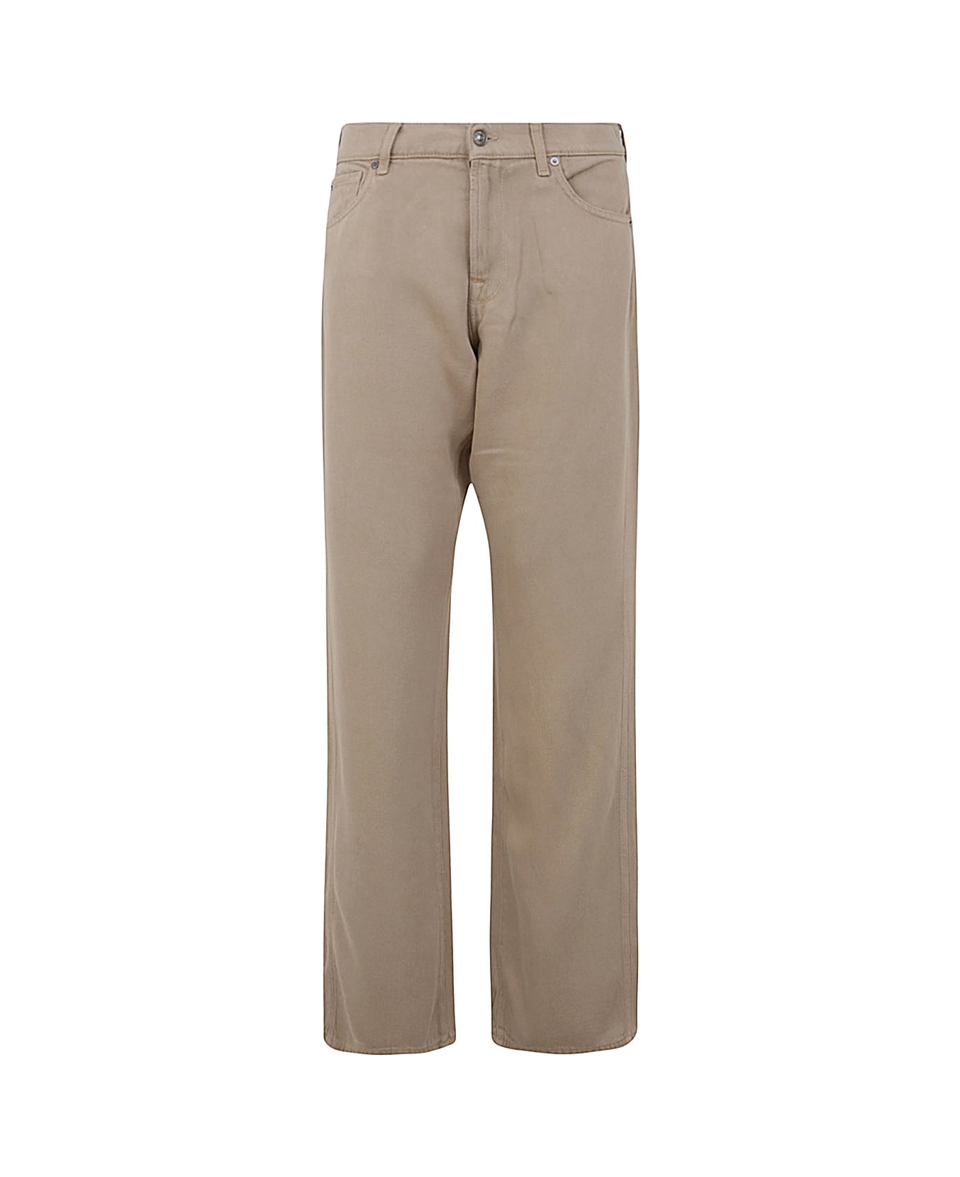 7 For All Mankind Tess Trouser Colored Tencel Sand - Beige