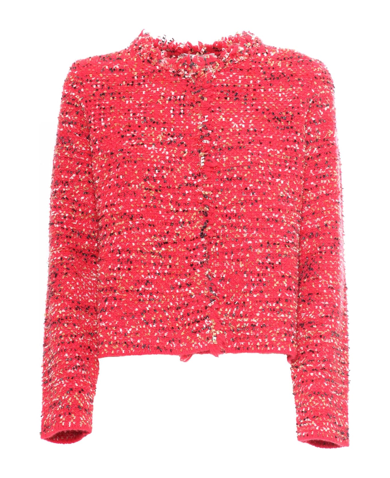 Kangra Knitted Chanel Jacket - RED