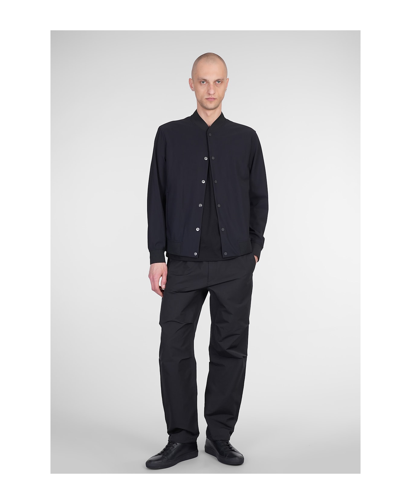Theory Pants In Black Cotton - black