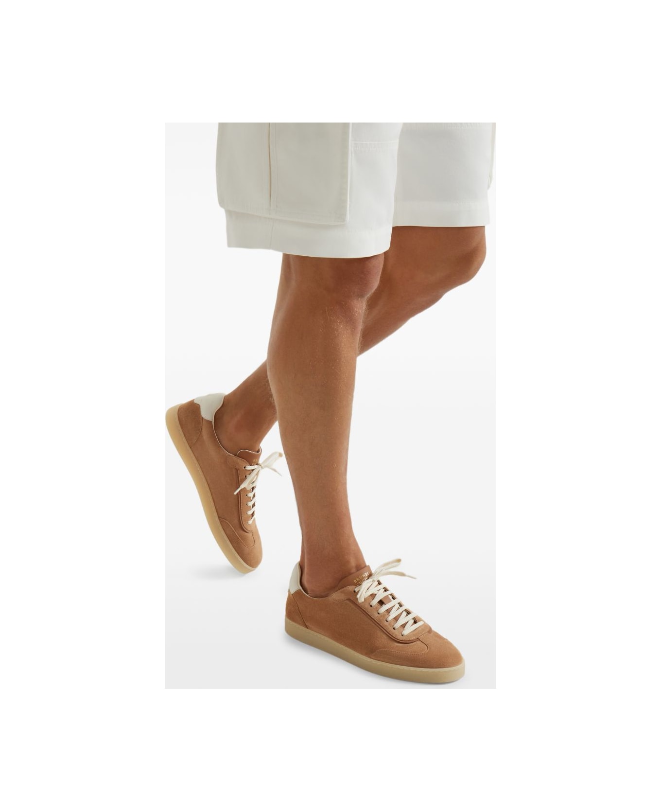 Brunello Cucinelli Leather Sneakers - Beige