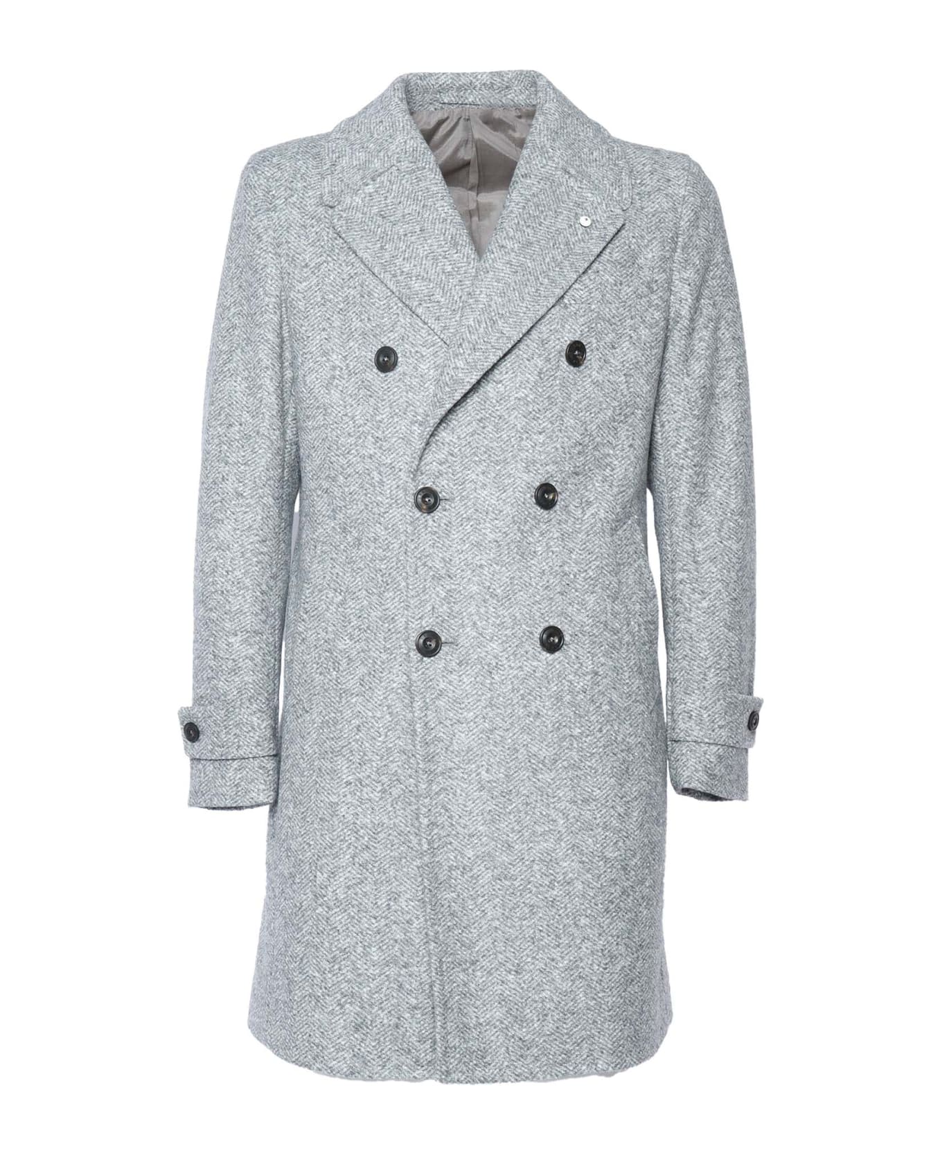 L.B.M. 1911 Double-breasted Coat - GREY