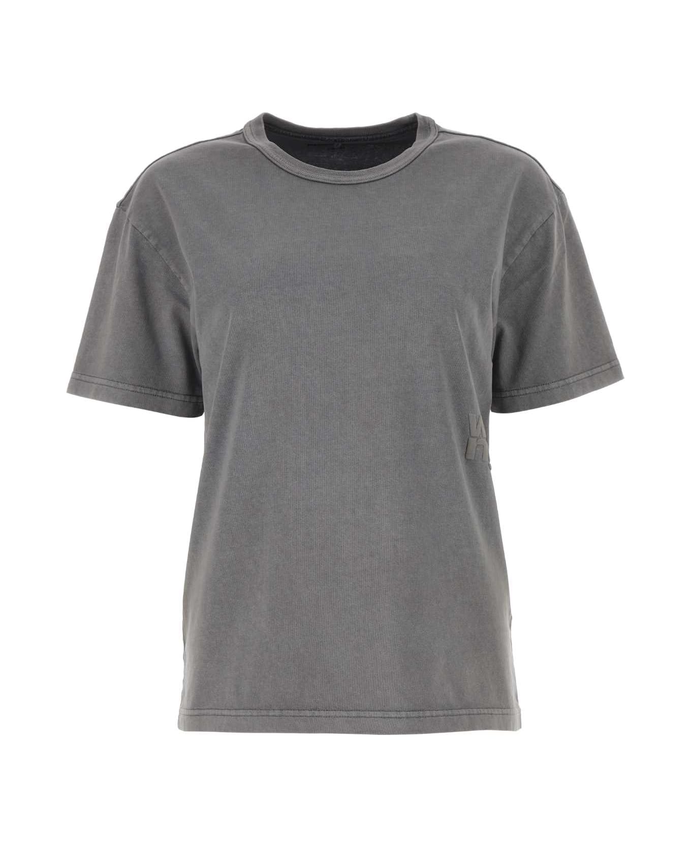 T by Alexander Wang Grey Cotton Oversize T-shirt - ACIDFOG Tシャツ