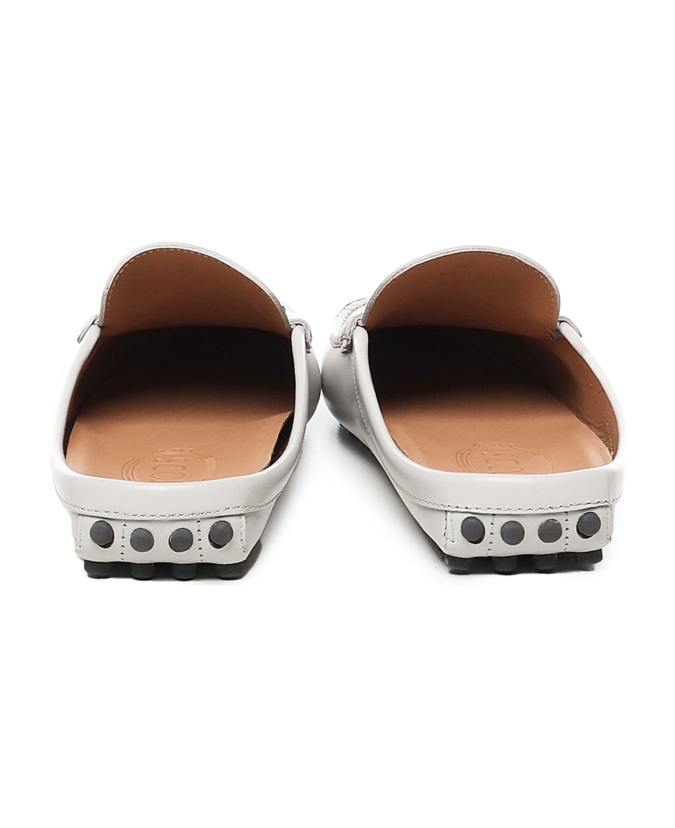 Tod
s Rubber Sabot In Leather - White