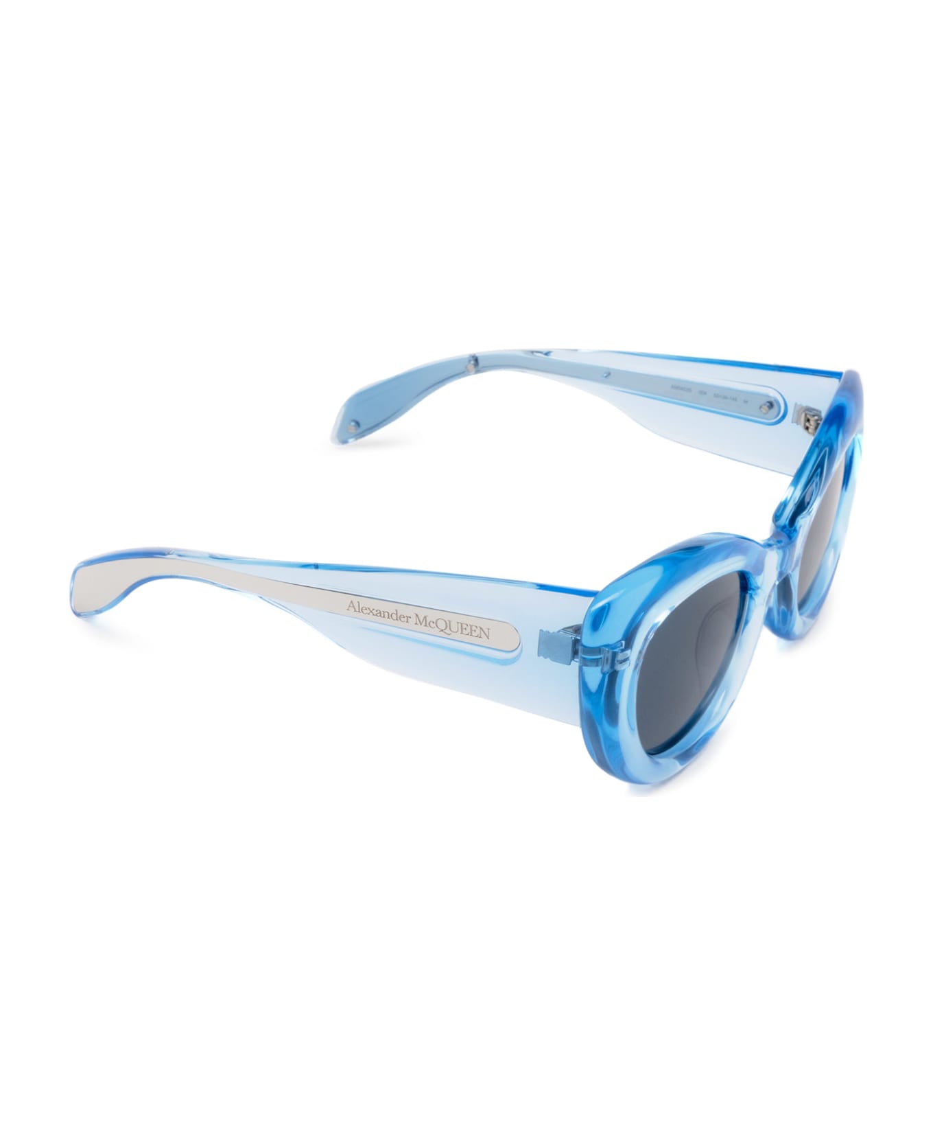 Alexander McQueen Eyewear Am0403s Light Blue Sunglasses - Light Blue