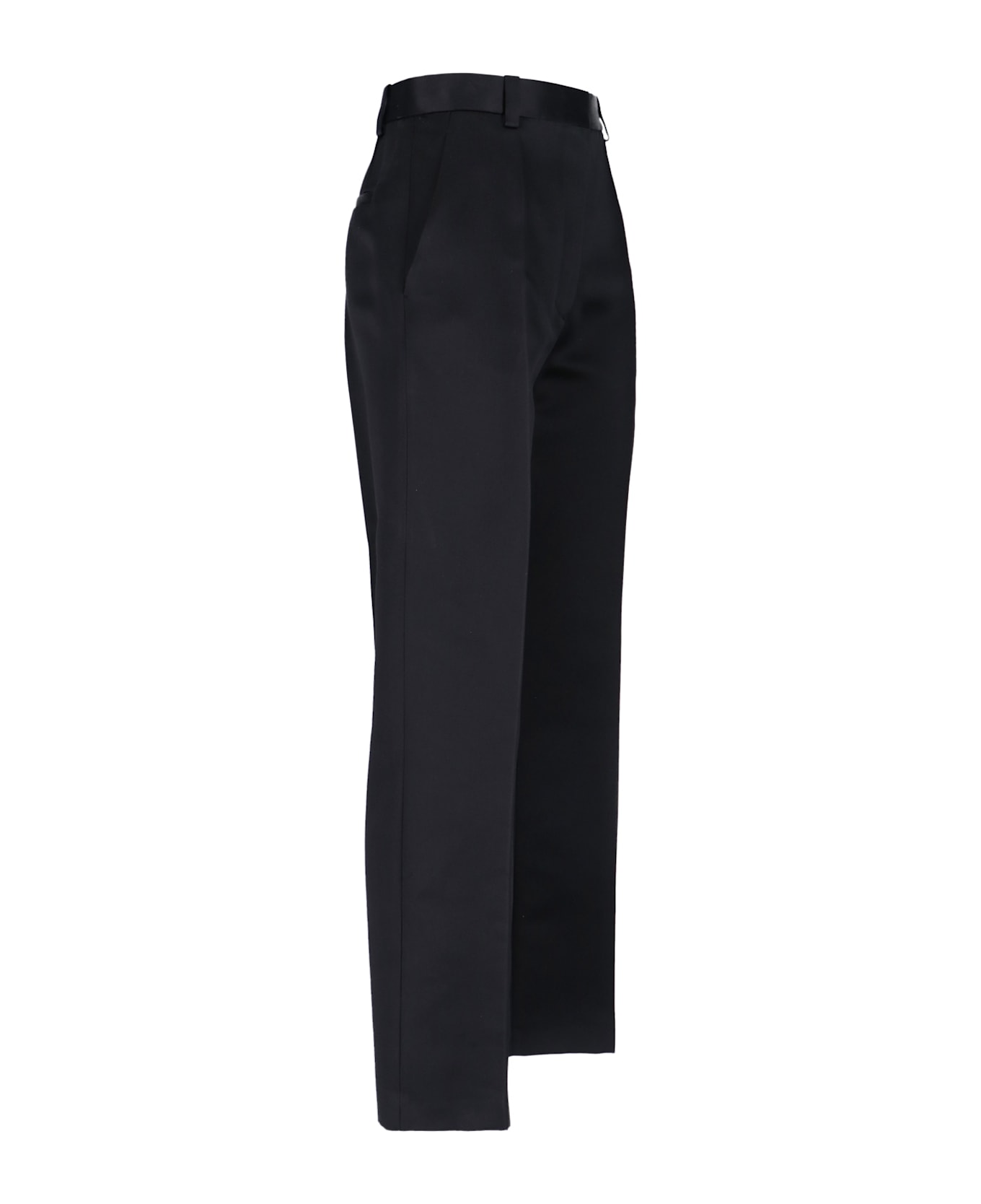 Loro Piana Straight Silk Pants - Black  