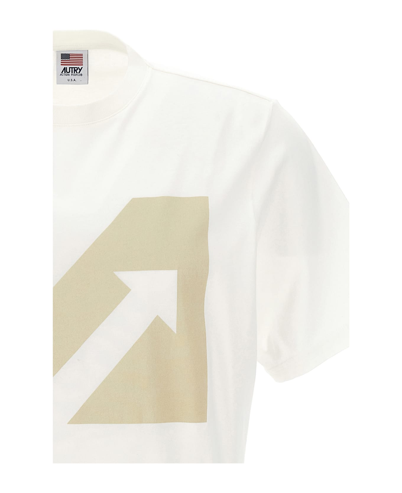 Autry T-shirt With Logo Print - White