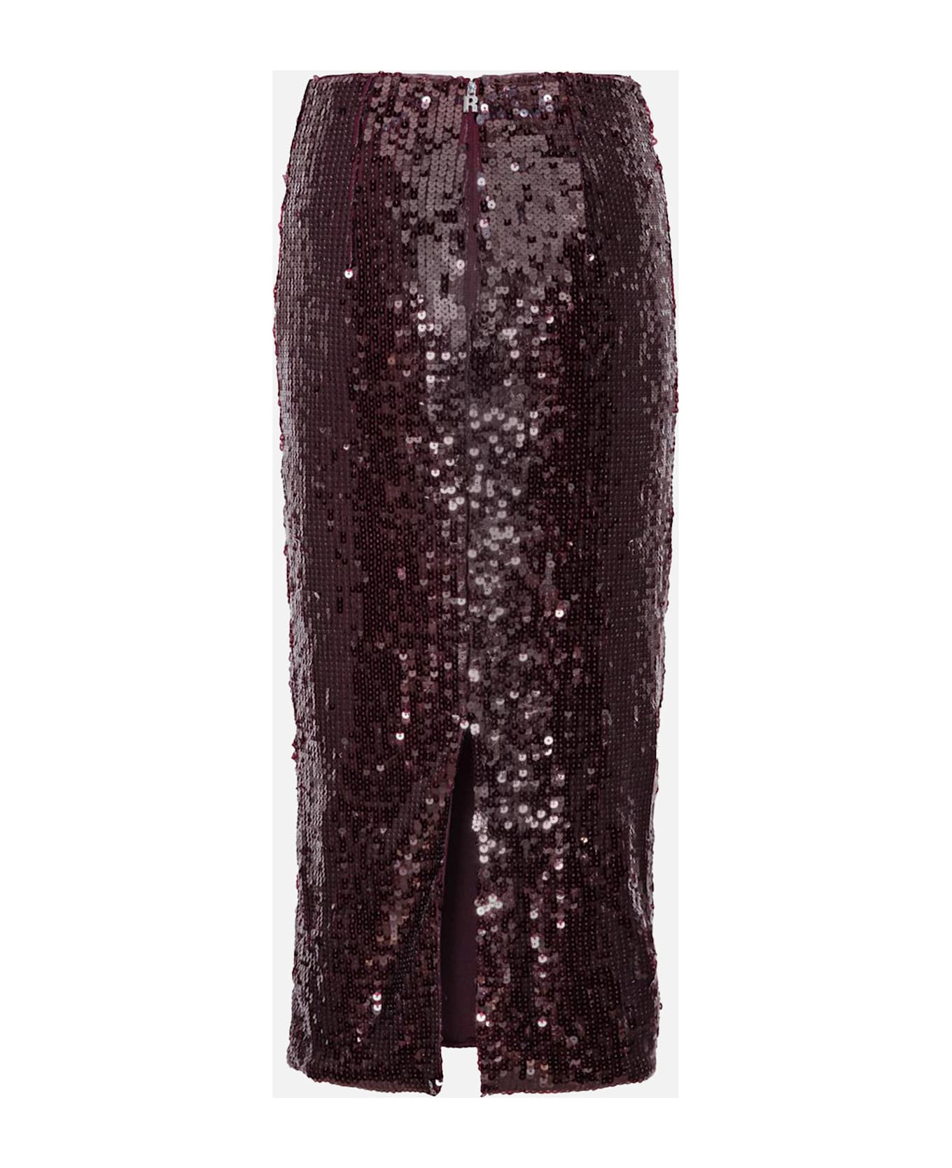 Rotate by Birger Christensen Sequins Skirt - Red