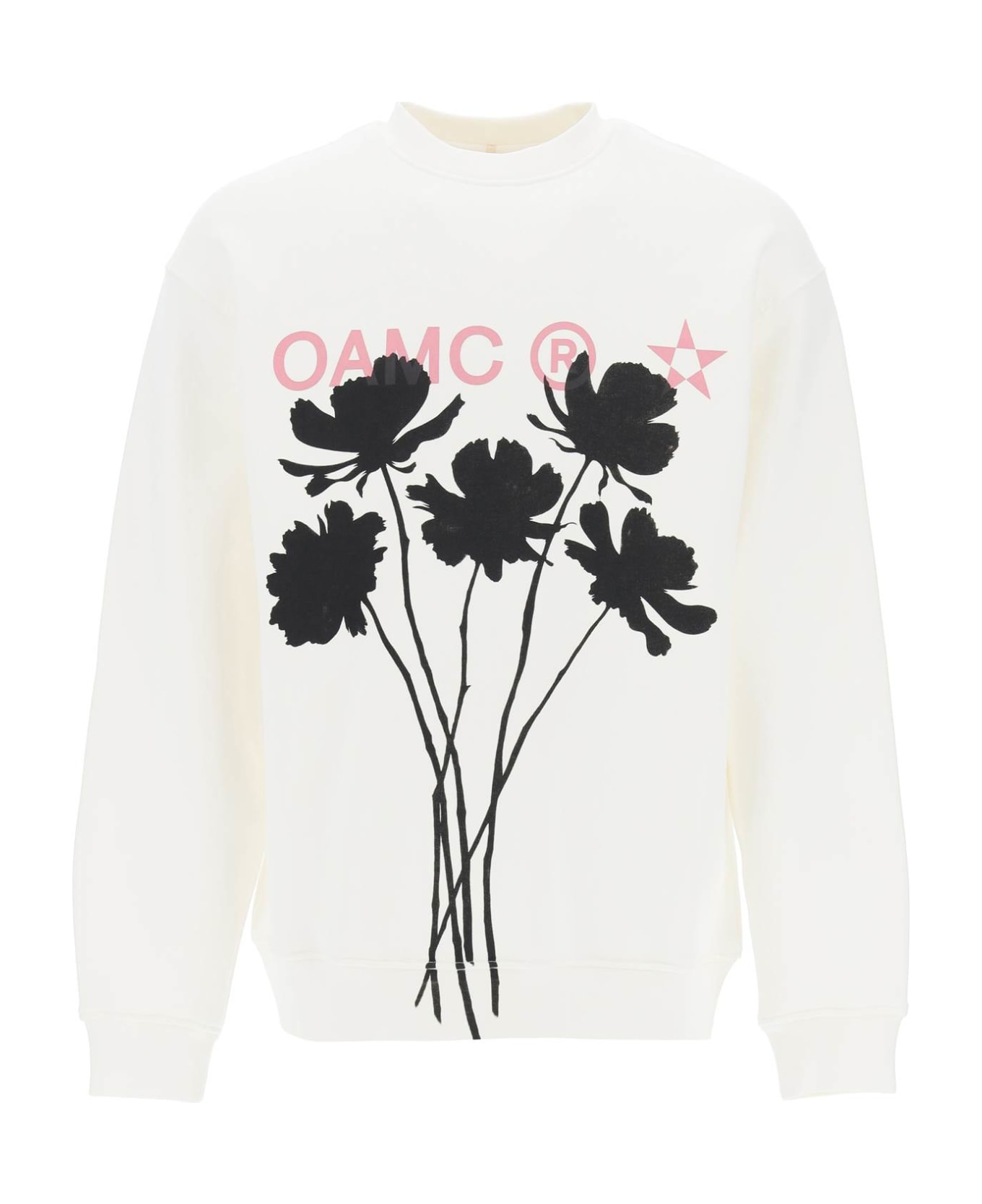 OAMC Whiff Sweatshirt With Graphic Print - OFF WHITE (White) フリース