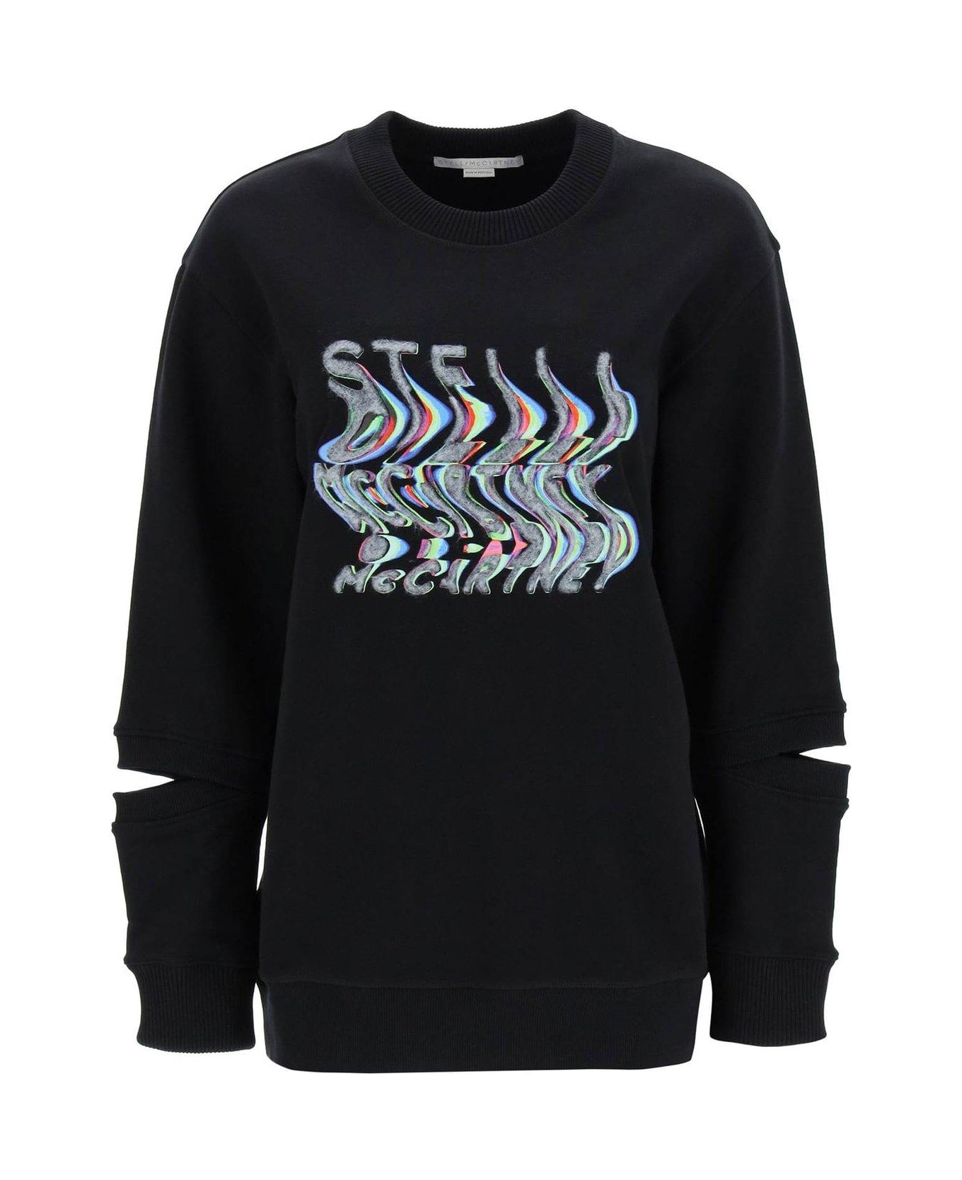 Stella McCartney Logo Detailed Oversized Sweatshirt - Black