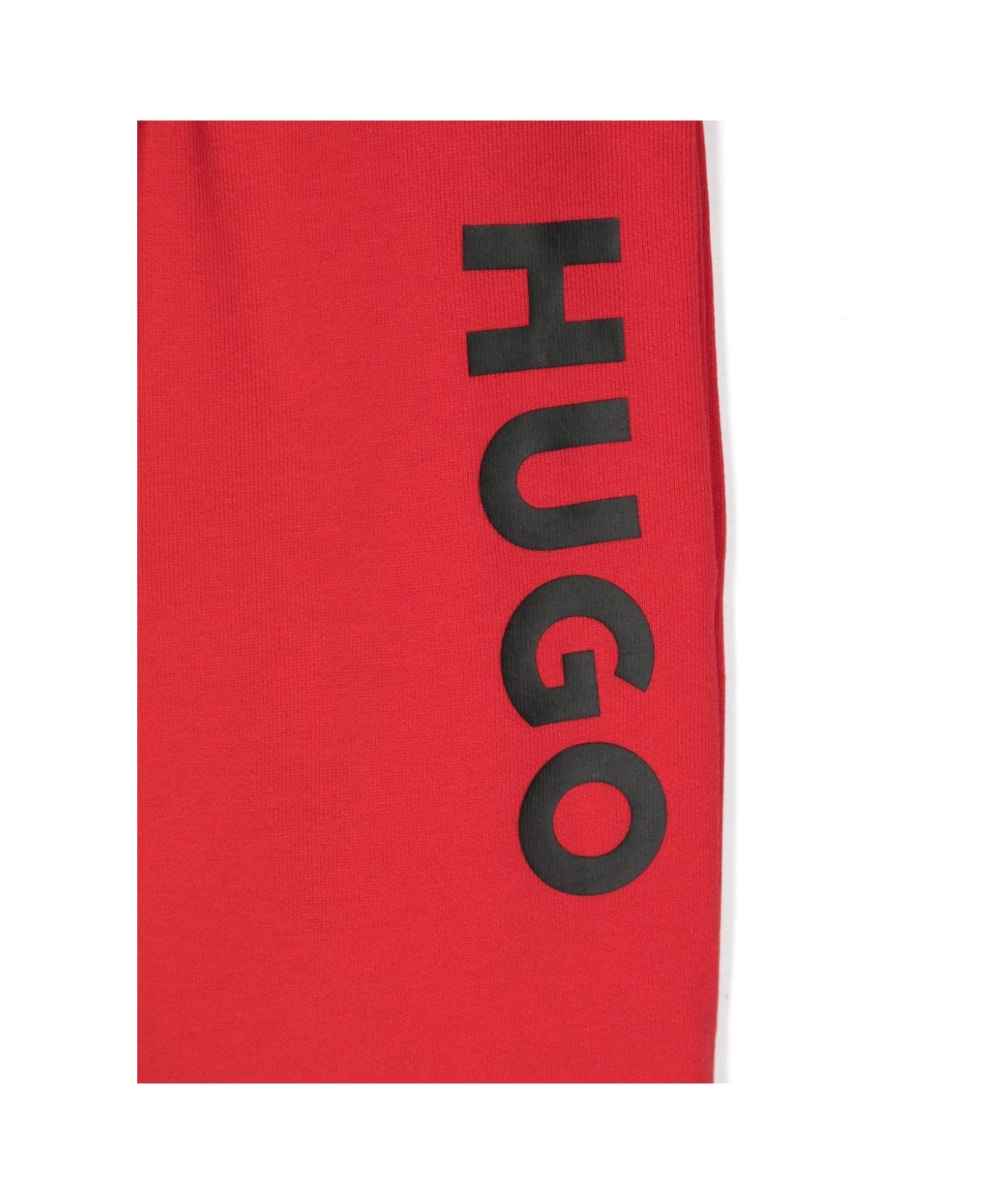 Hugo Boss Sports Shorts With Print - Red