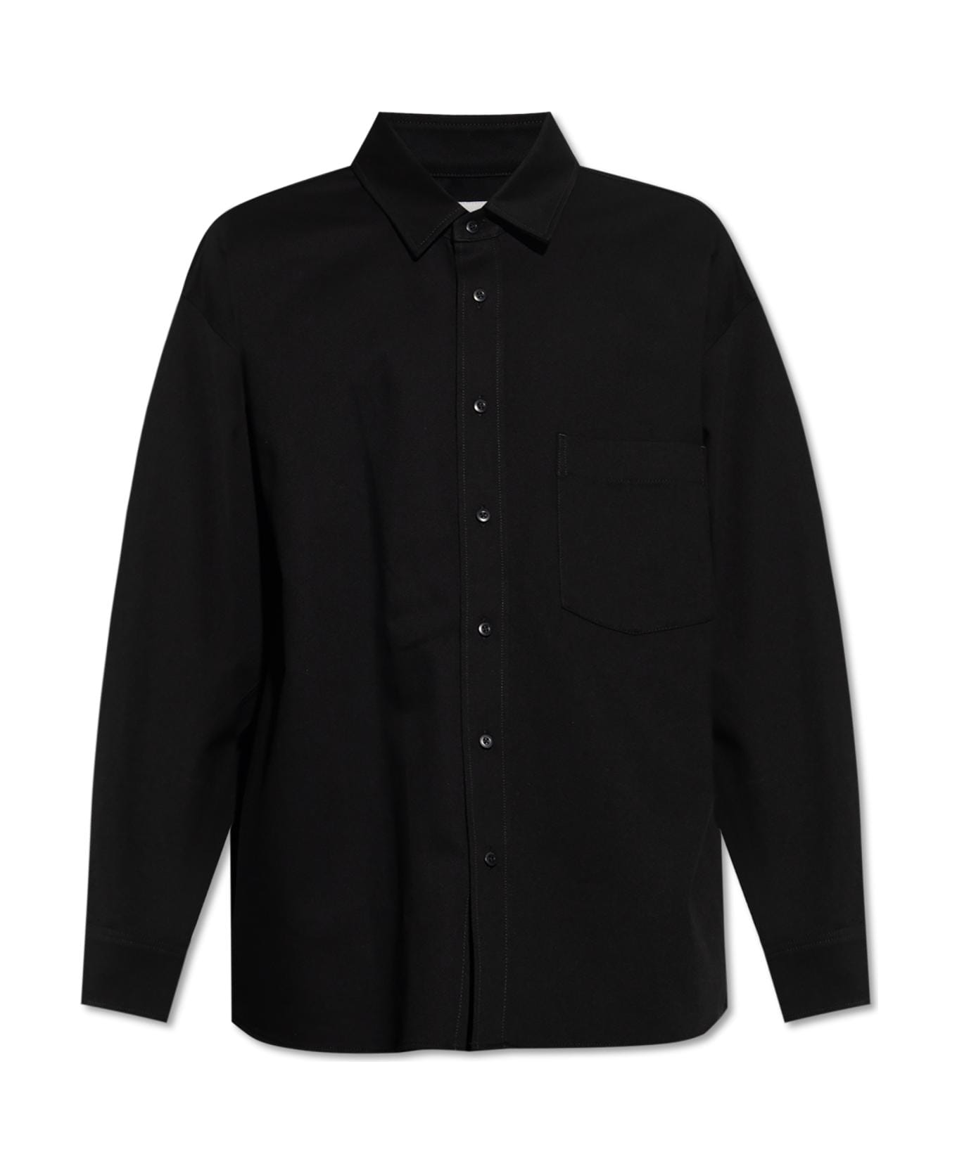 Lemaire Shirt With Pocket - BLACK