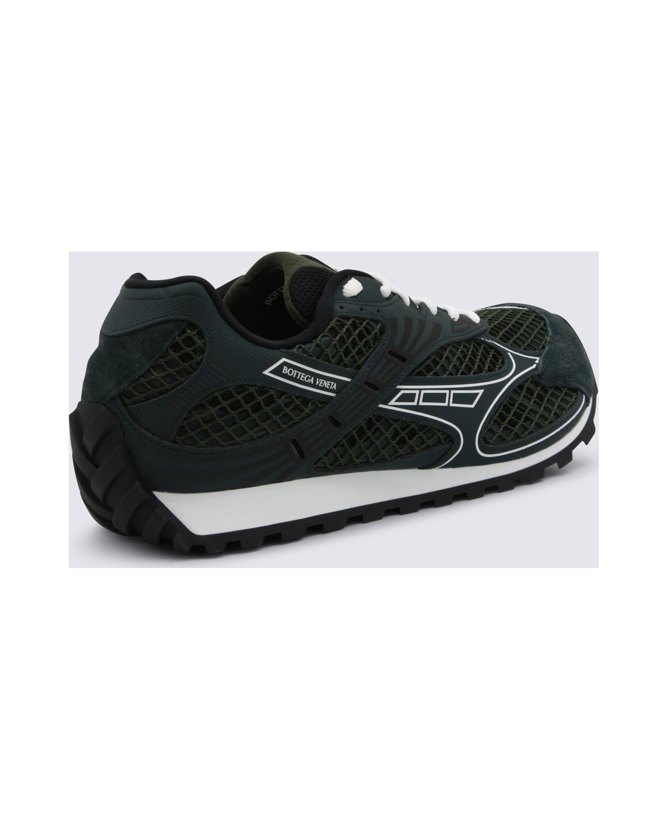 Bottega Veneta Dark Green Sneakers - Green