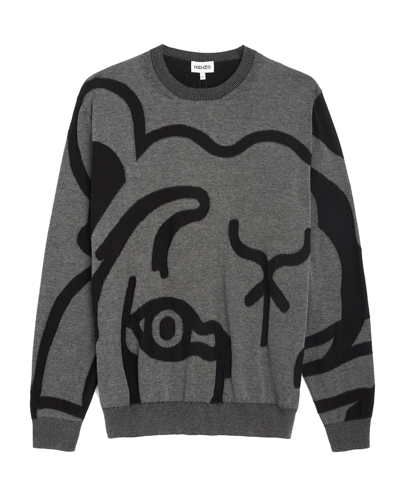 Kenzo Tiger-print Sweatshirt - Gray