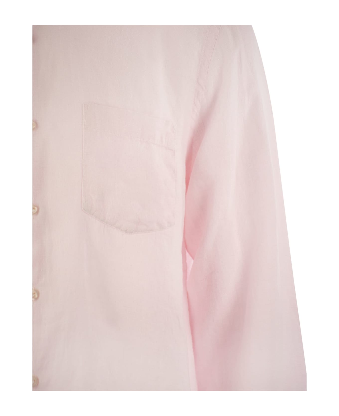 Vilebrequin Long-sleeved Linen Shirt - Pink