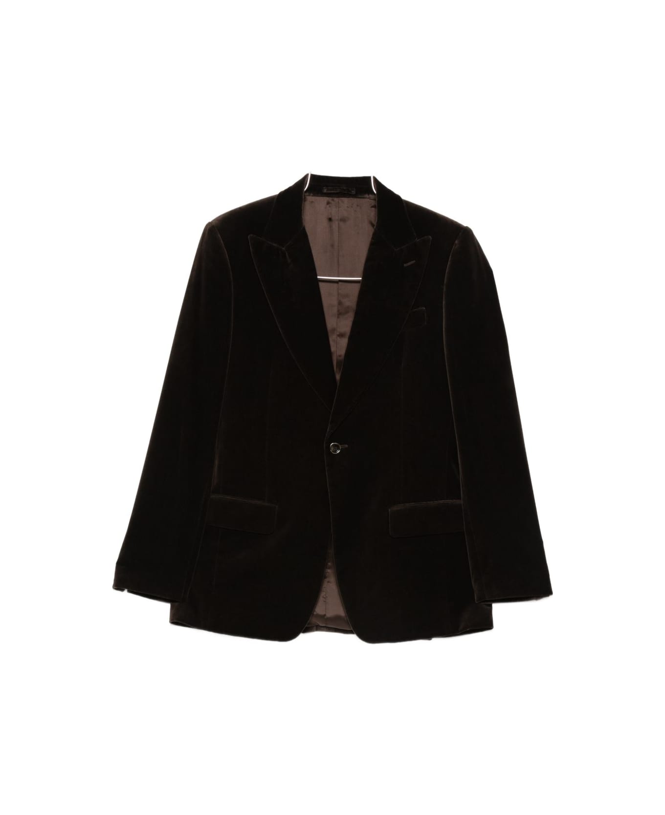 Lardini Buttoned Jacket - Brown