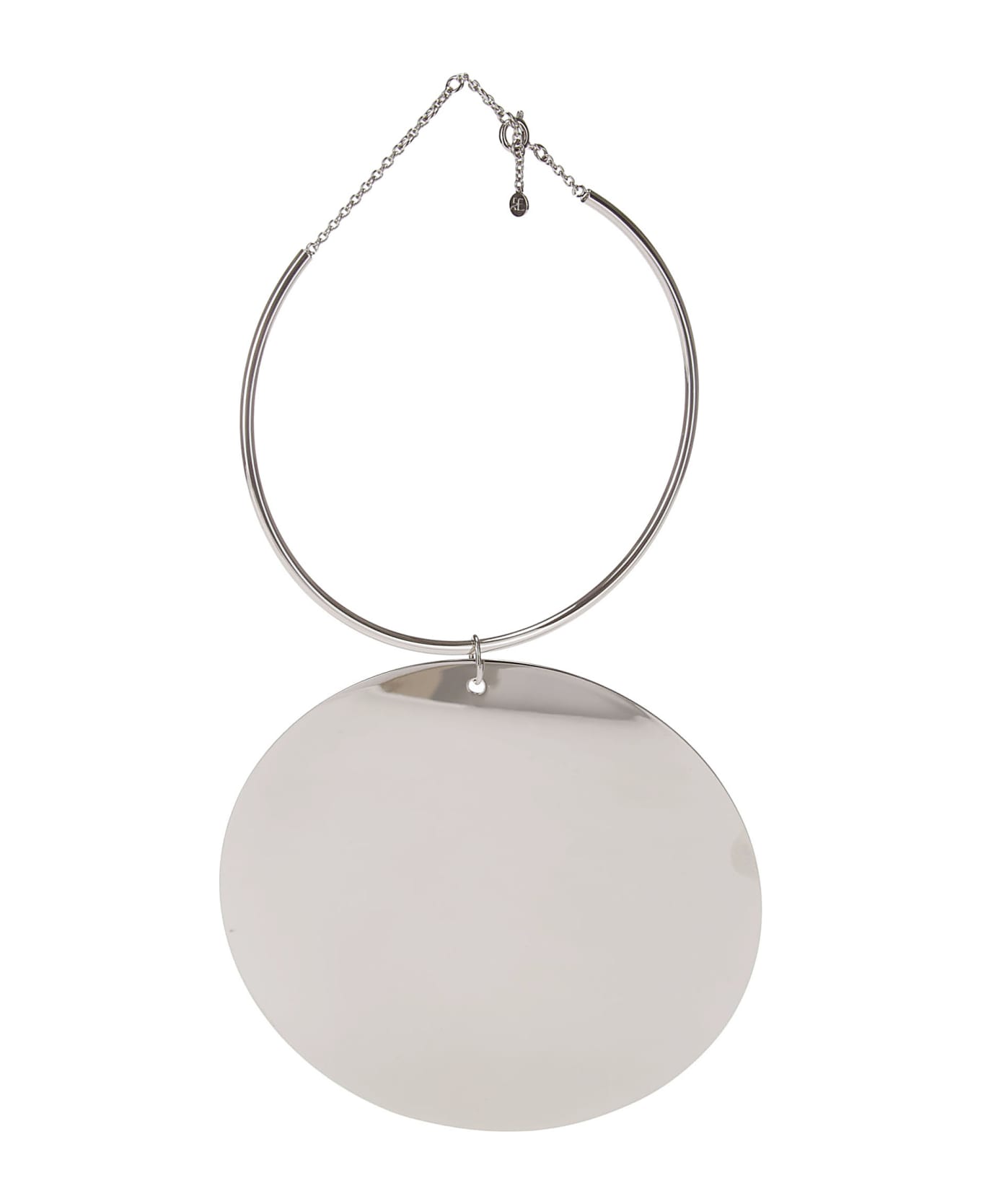 Courrèges Holistic Circle Lacquered Necklace - SILVER ネックレス