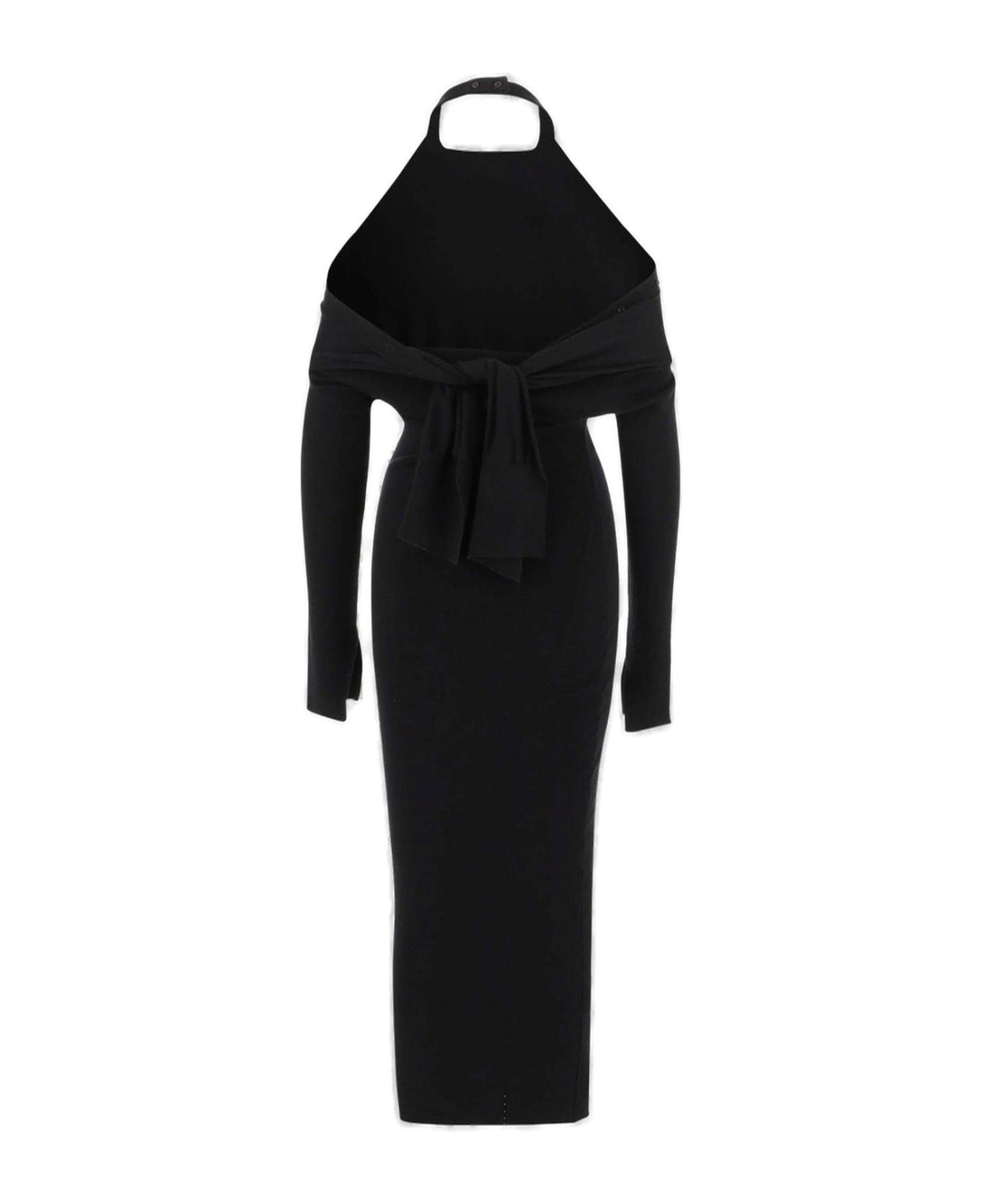 Jacquemus Faux Cardigan Dress - Black