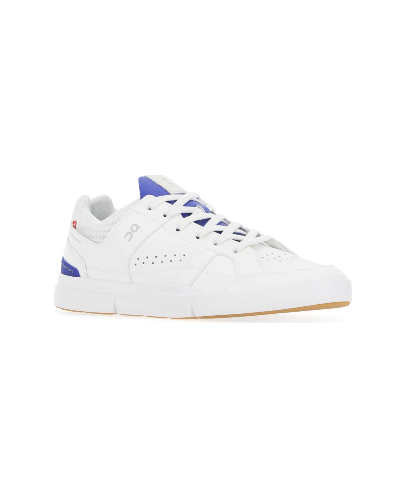 ON Two-tone Synthetic Leather And Fabric The Roger Clubhouse Sneakers - WHIINDI