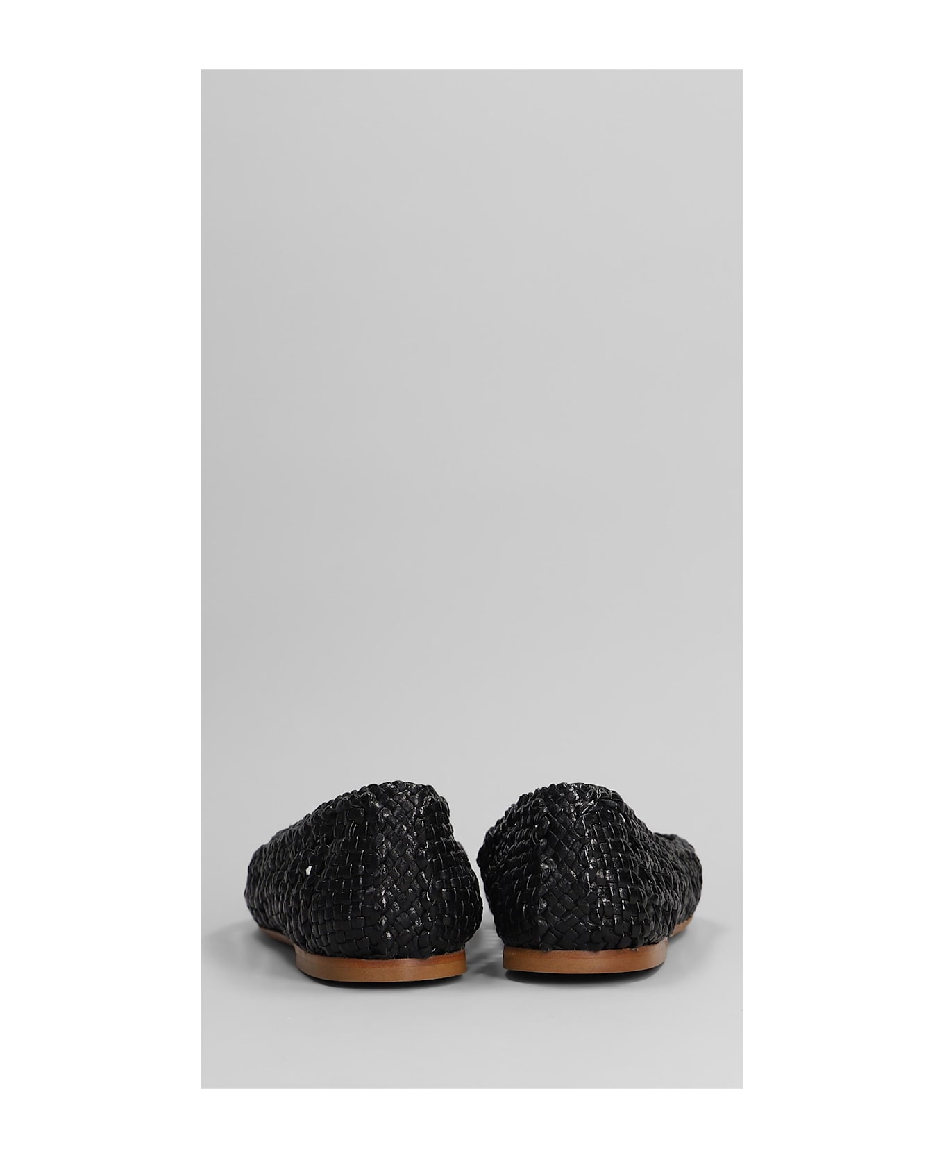 Fabio Rusconi Ballet Flats In Black Leather - black