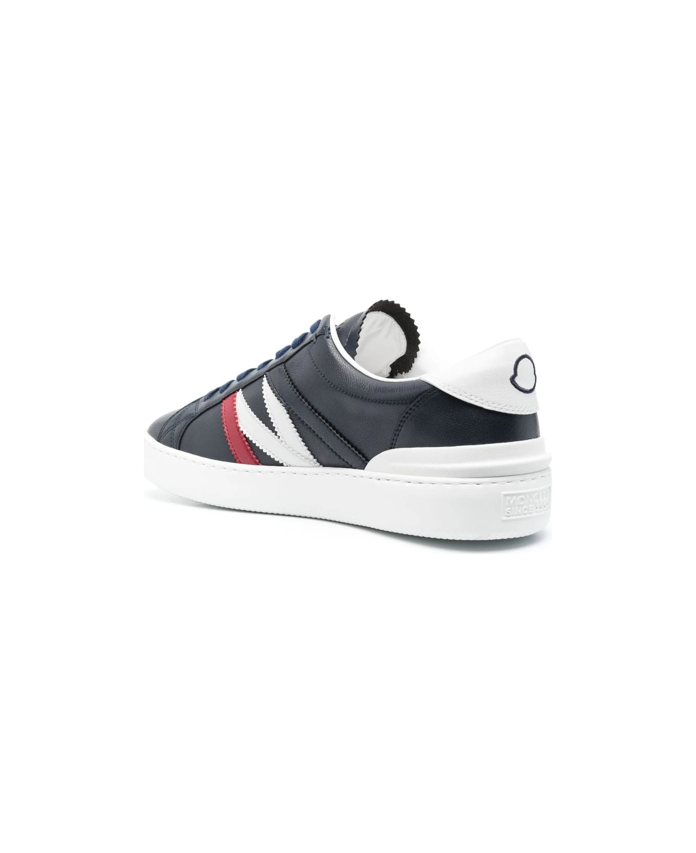 Moncler Navy Blue Monaco M Sneakers - BLUE