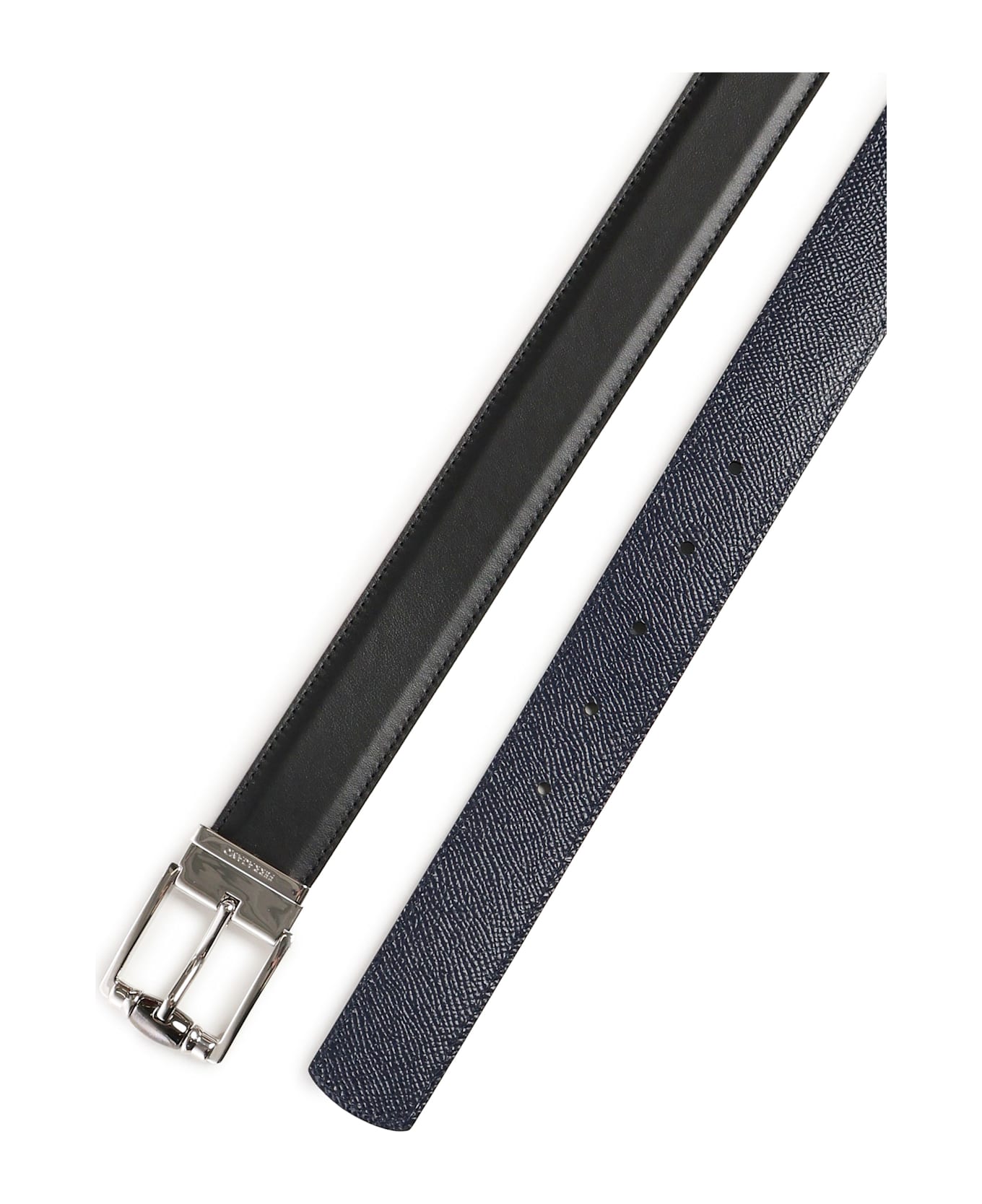 Ferragamo Reversible And Adjustable Belt - Blue,black