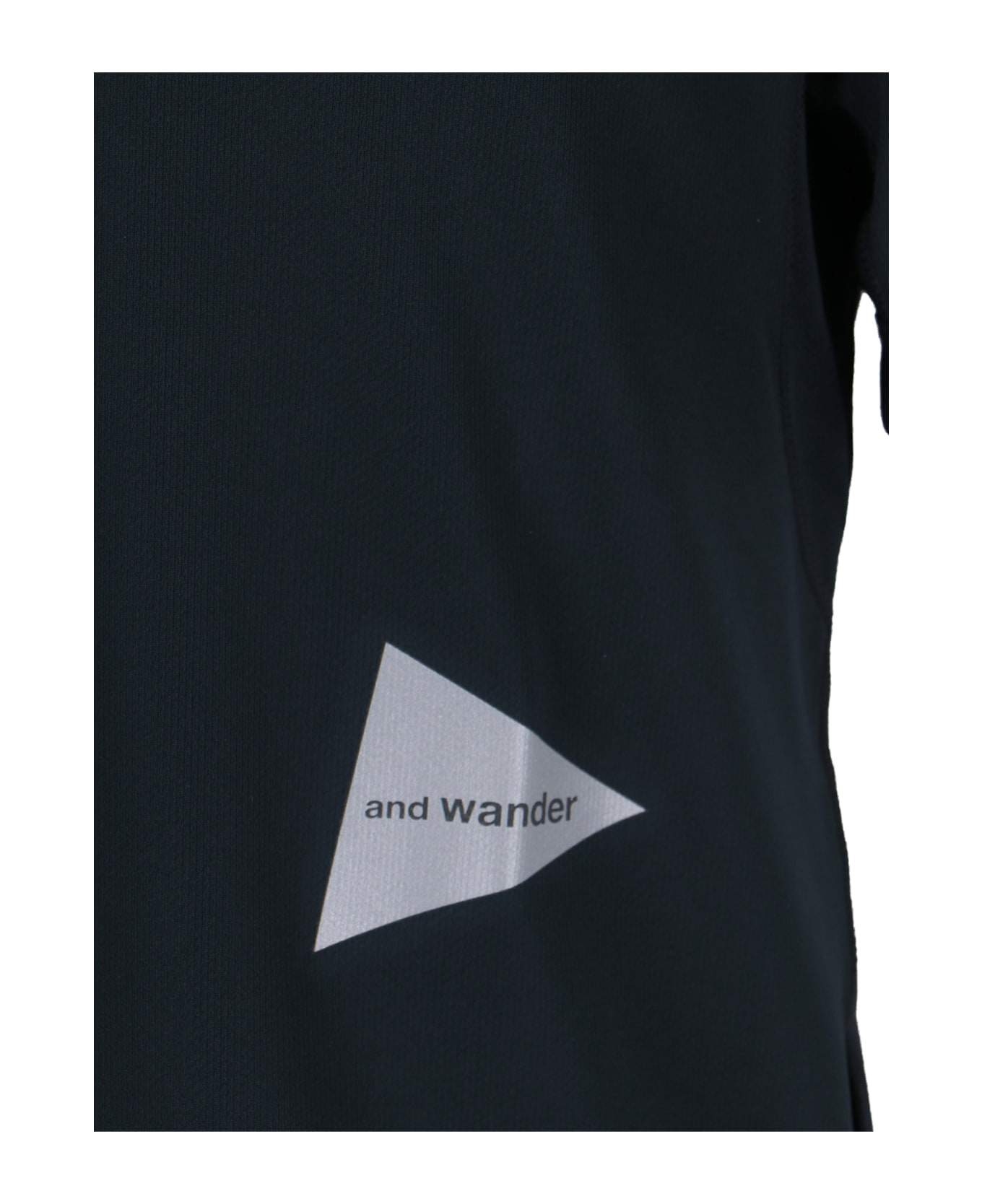 And Wander Logo T-shirt - Black  
