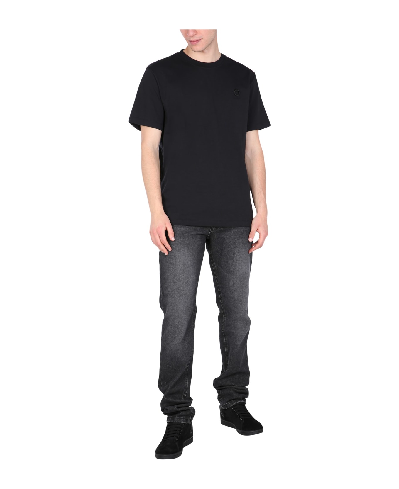 Fred Perry by Raf Simons Crew Neck T-shirt - NERO
