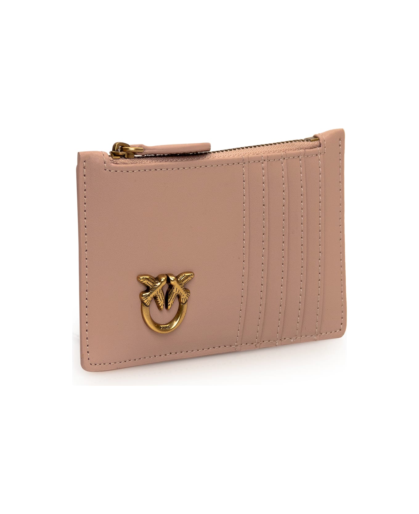 Pinko Leather Card Holder With Logo - CIPRIA 財布