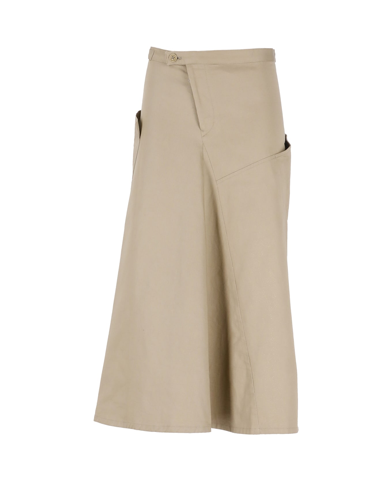Y's Cotton Skirt - Beige