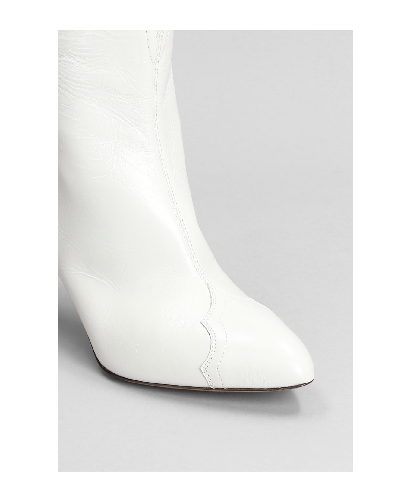 Isabel Marant Dytho High Heels Ankle Boots - WHITE ブーツ