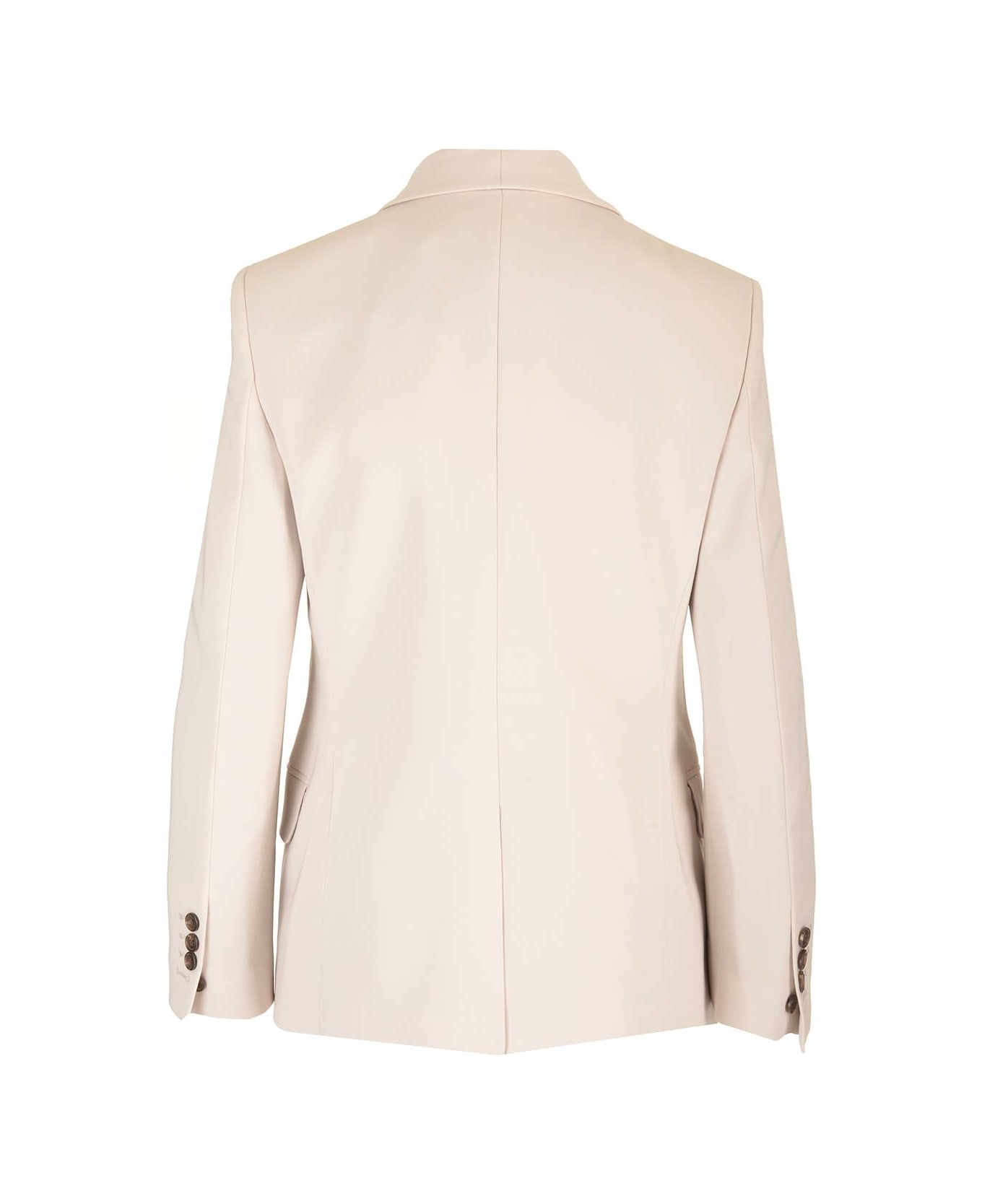 Theory Beige Single-breasted Jacket - NEUTRALS