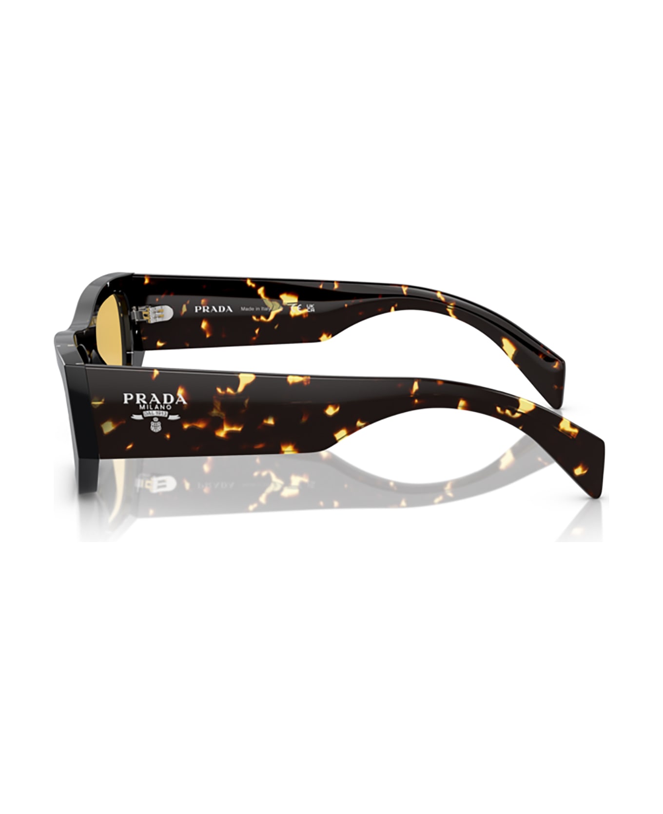 Prada Eyewear Pr A01s Havana Black Transparent Sunglasses - Havana Black Transparent