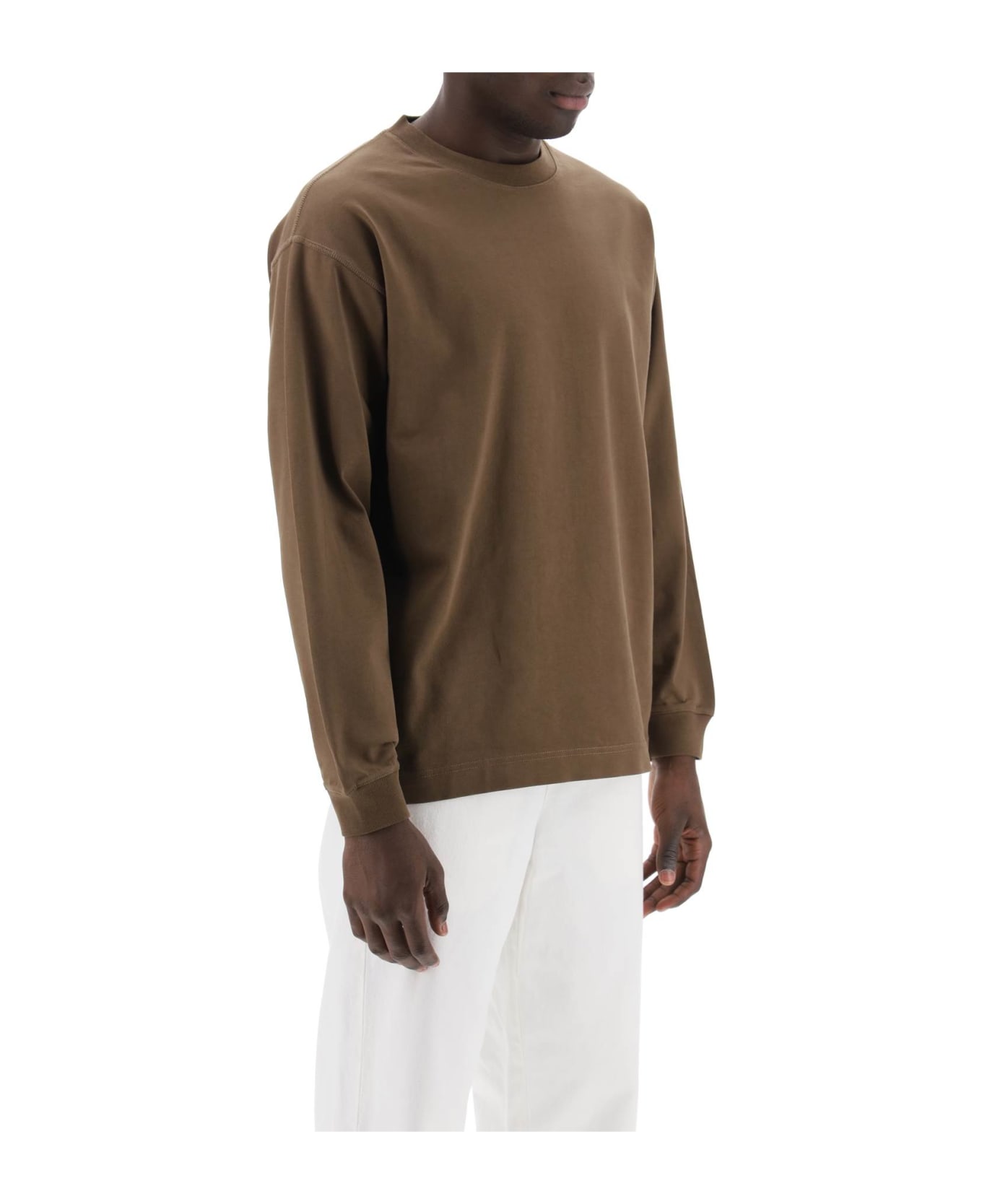Closed Long-sleeved T-shirt - TEAK (Brown)