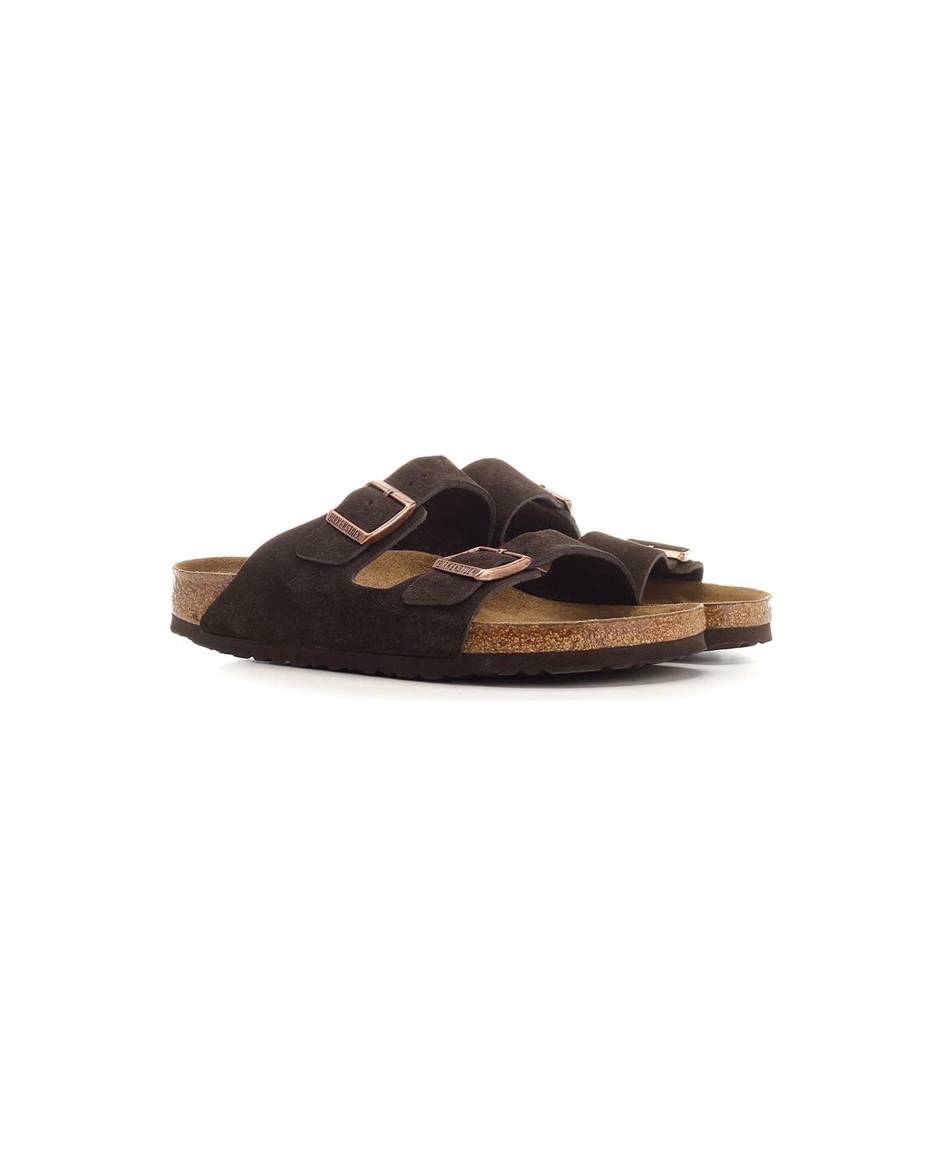 Birkenstock 
arizona
 Double Buckle Sandal - Brown