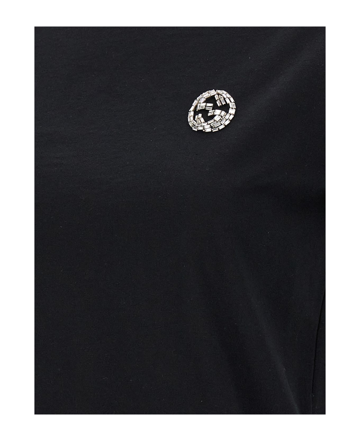 Gucci 'incrocio Gg' T-shirt - Black  