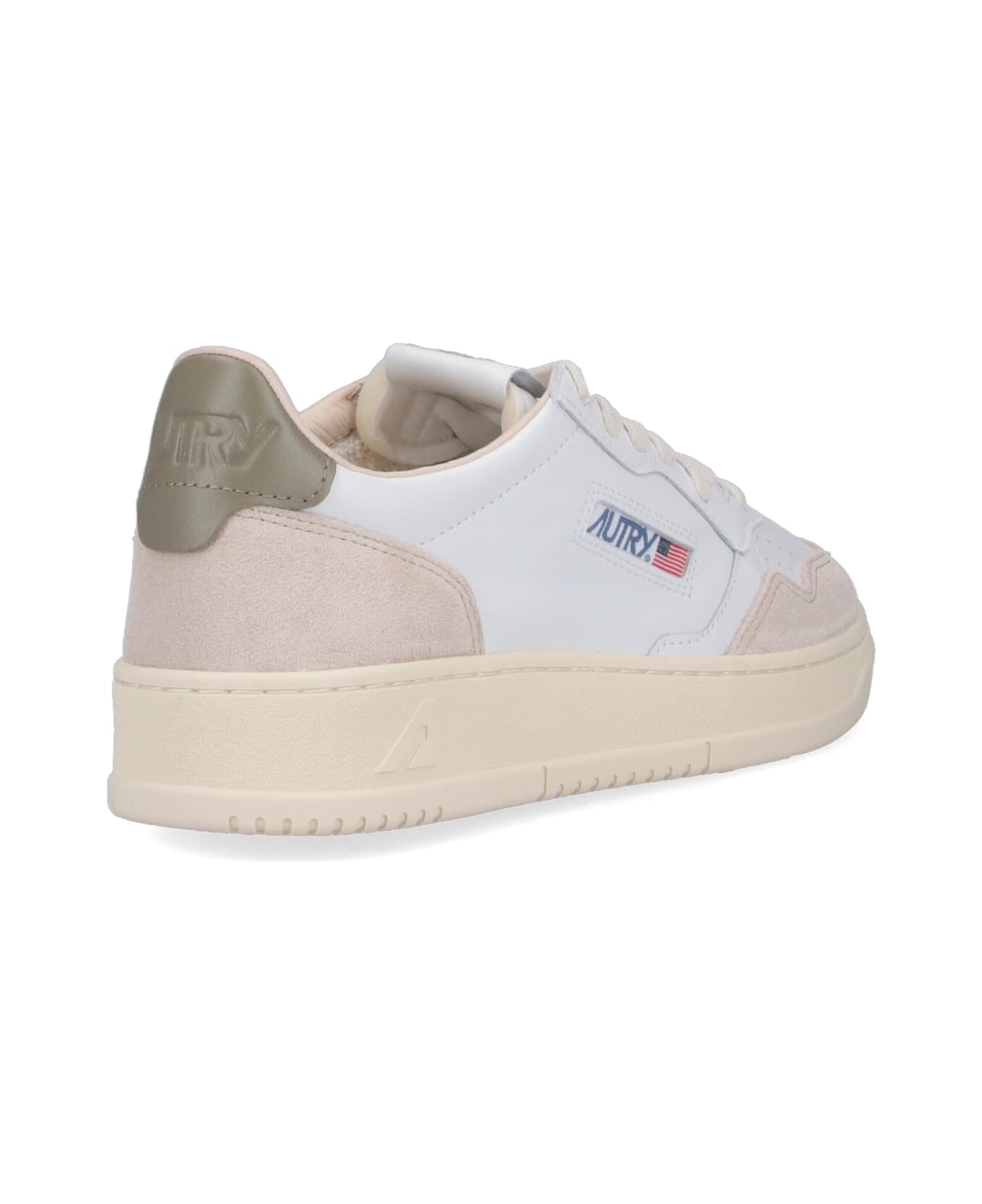 Autry 'medalist' Low-top Sneakers - Bianco